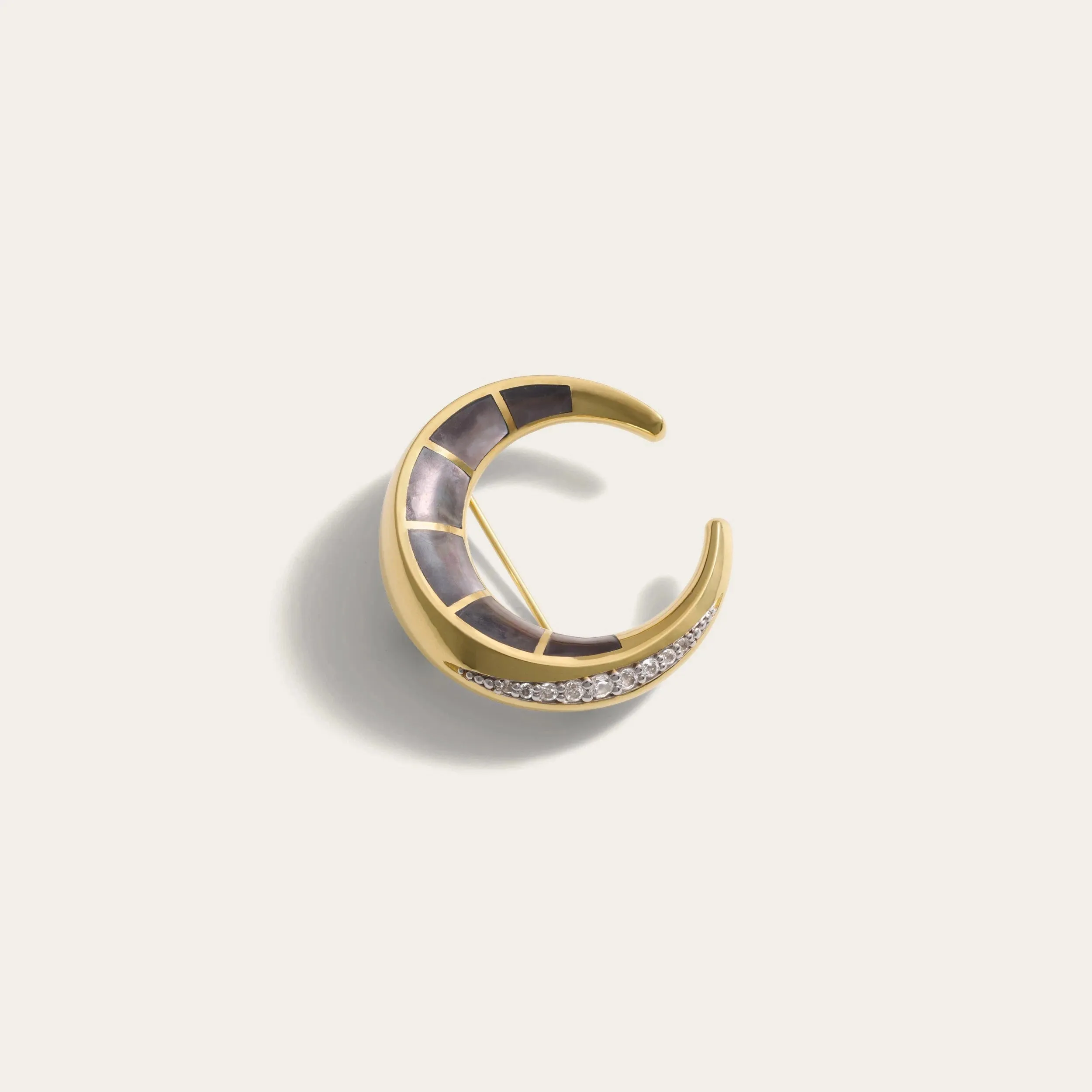 Crescent Moon Brooch sold by Awe Inspired product image thumbnail 4