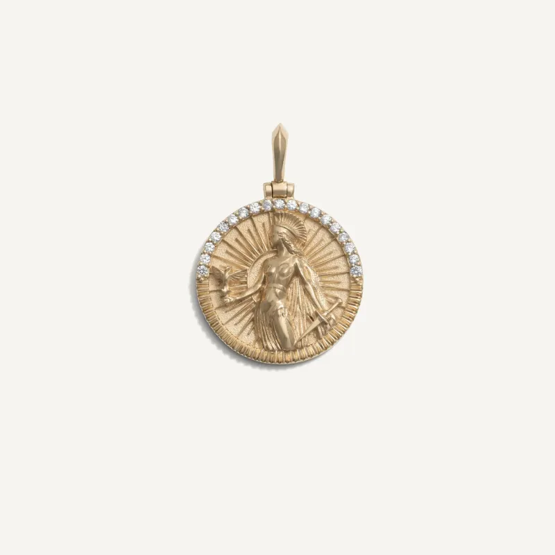 Athena Goddess Pendant sold by Awe Inspired