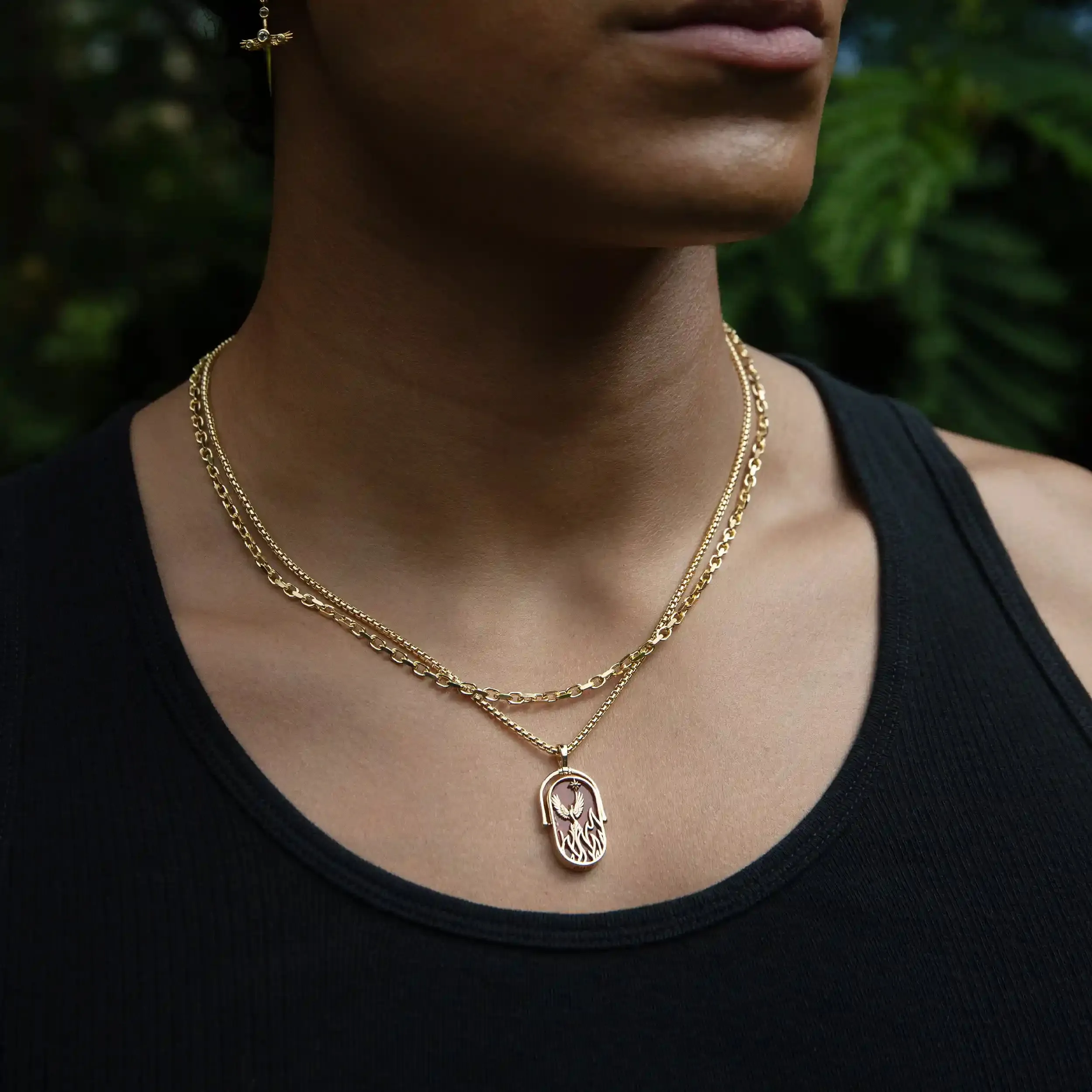 Element Necklace with 2.1mm Rounded Box Chain sold by Awe Inspired product image thumbnail 3