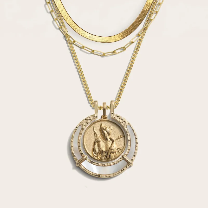 Hunter's Moon Halo Necklace Set sold by Awe Inspired