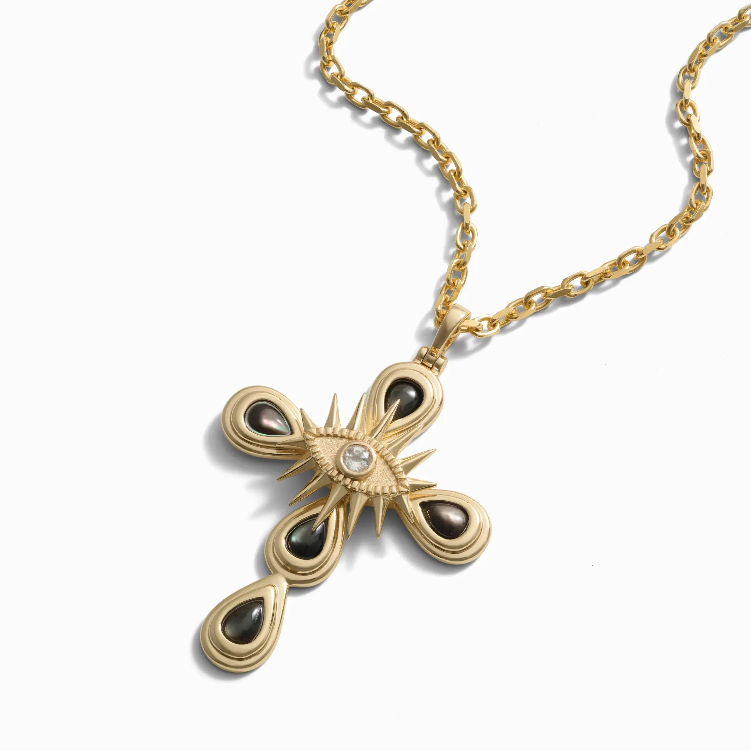 Statement Third Eye Cross Pendant sold by Awe Inspired product image thumbnail 4