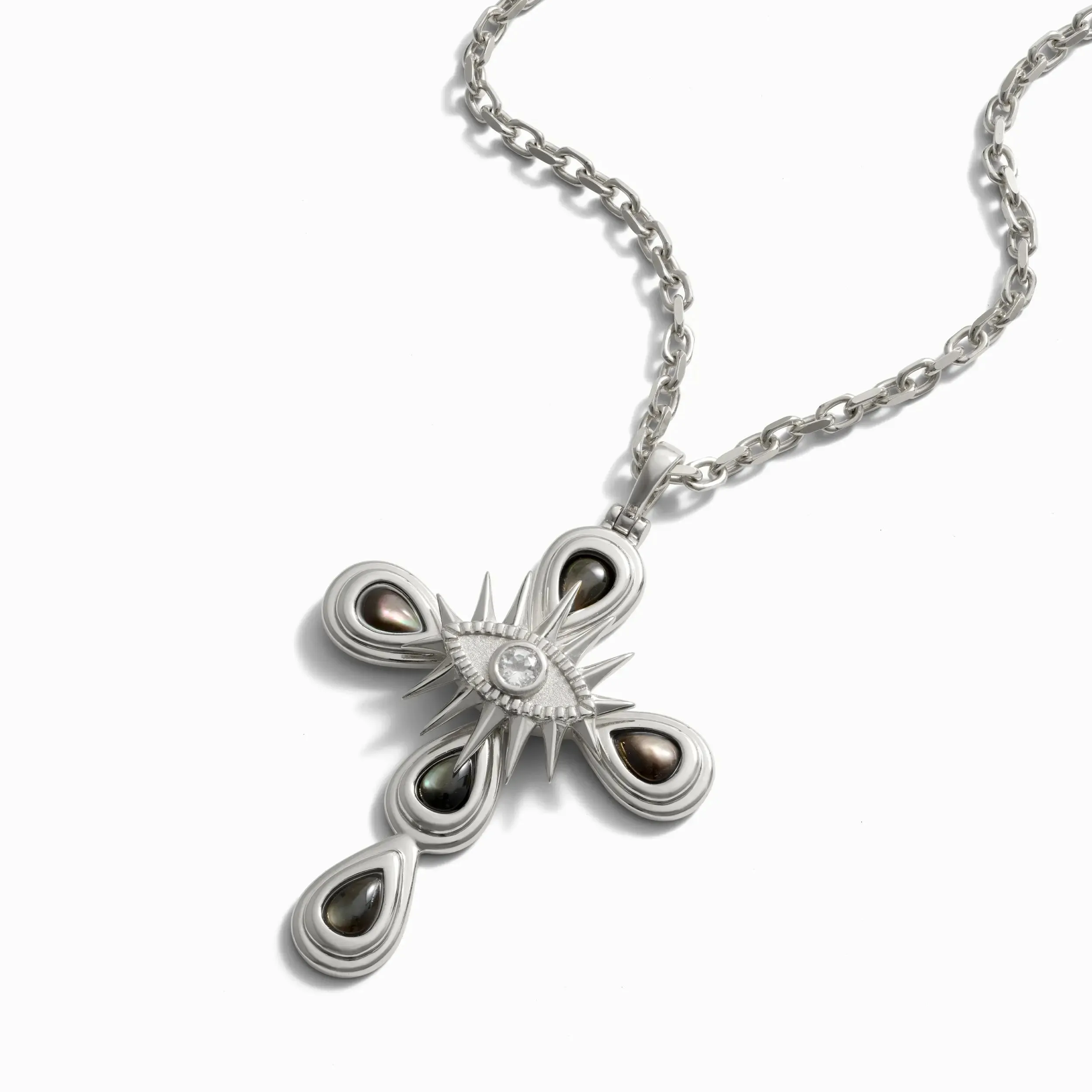 Statement Third Eye Cross Pendant sold by Awe Inspired product image thumbnail 5