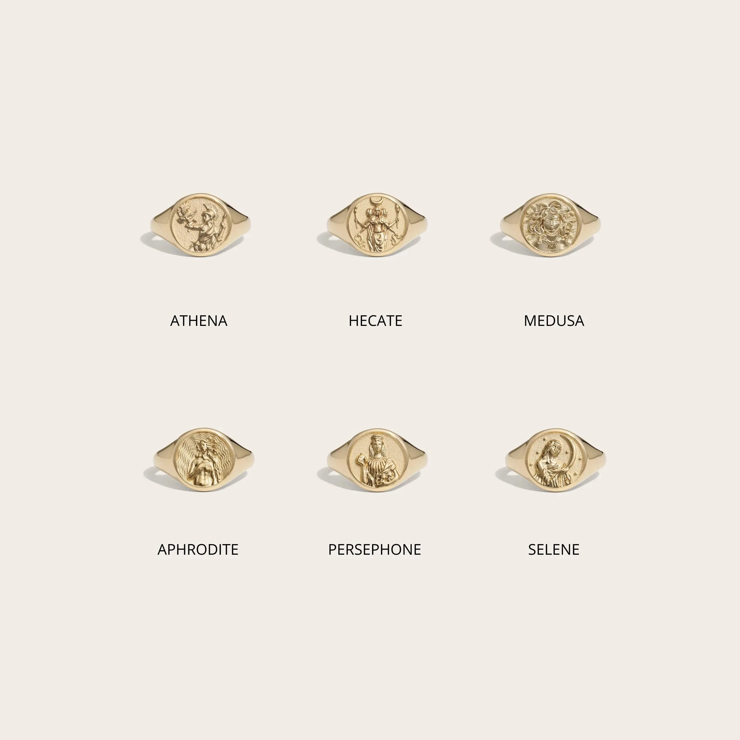 Archive Goddess Signet Ring sold by Awe Inspired product image thumbnail 3