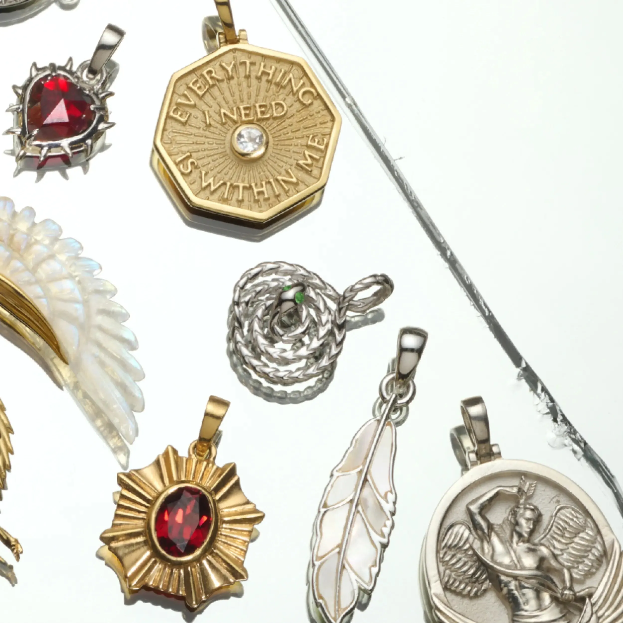 Mini Emerald Spiral Snake Coin sold by Awe Inspired product image thumbnail 3