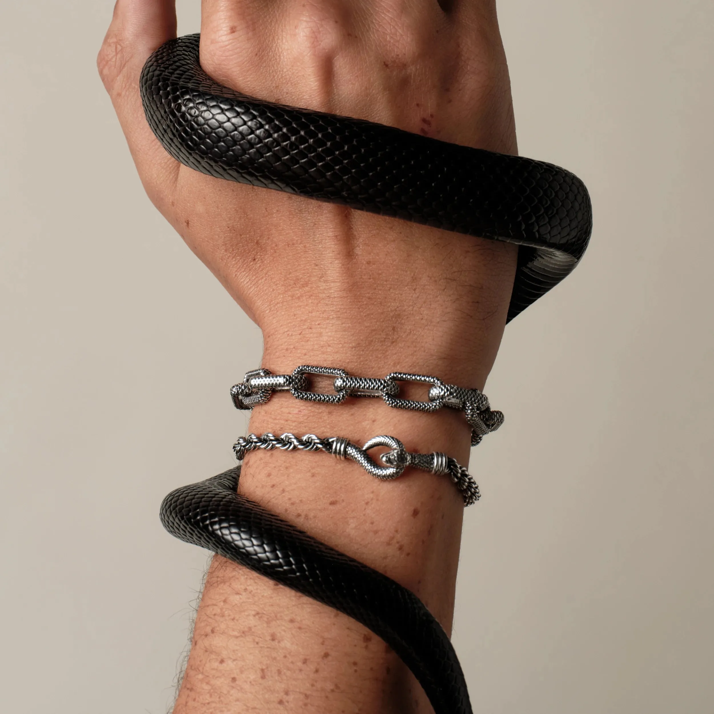 Ouroboros Snake Bracelet sold by Awe Inspired product image thumbnail 2