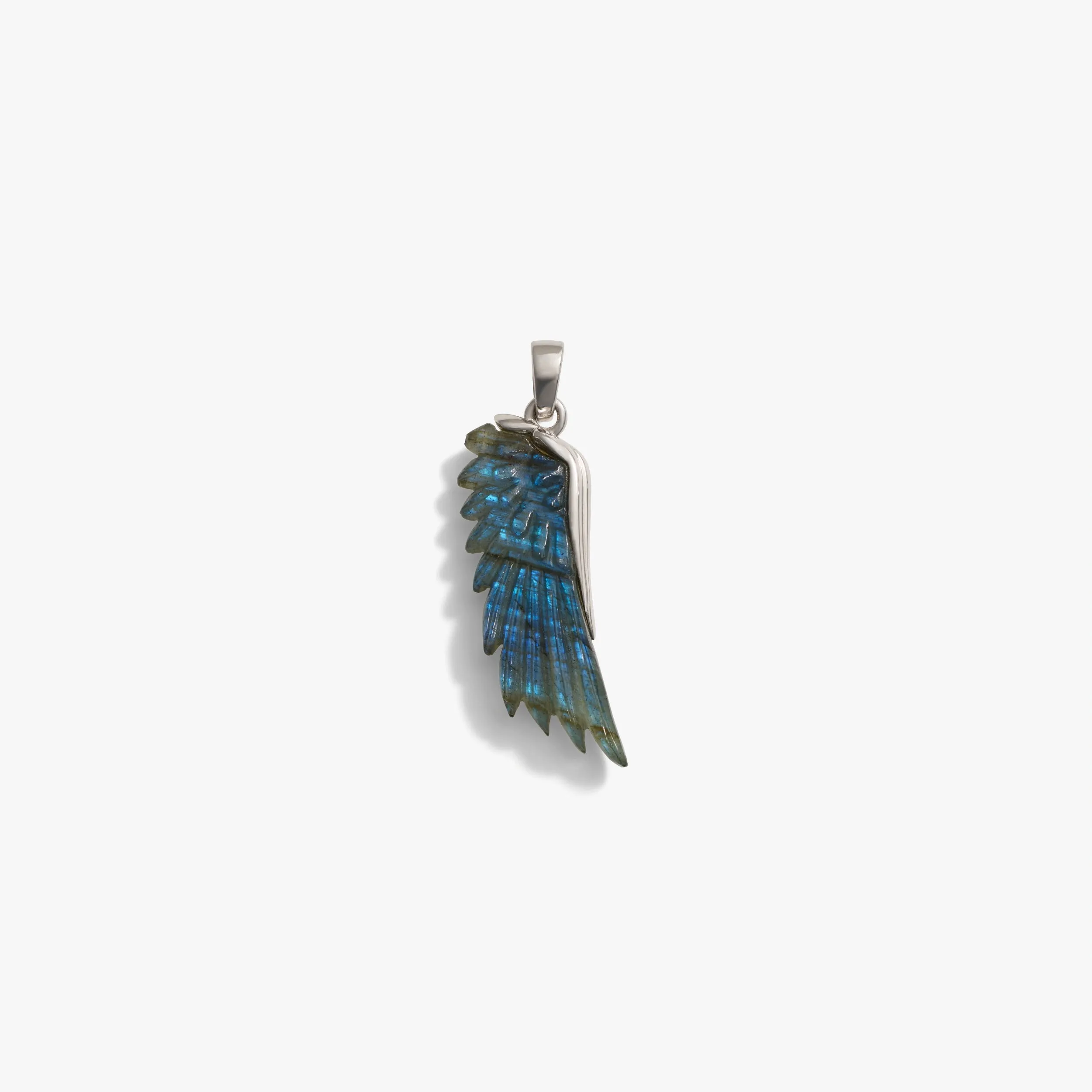 Carved Gemstone Wing Amulet sold by Awe Inspired
