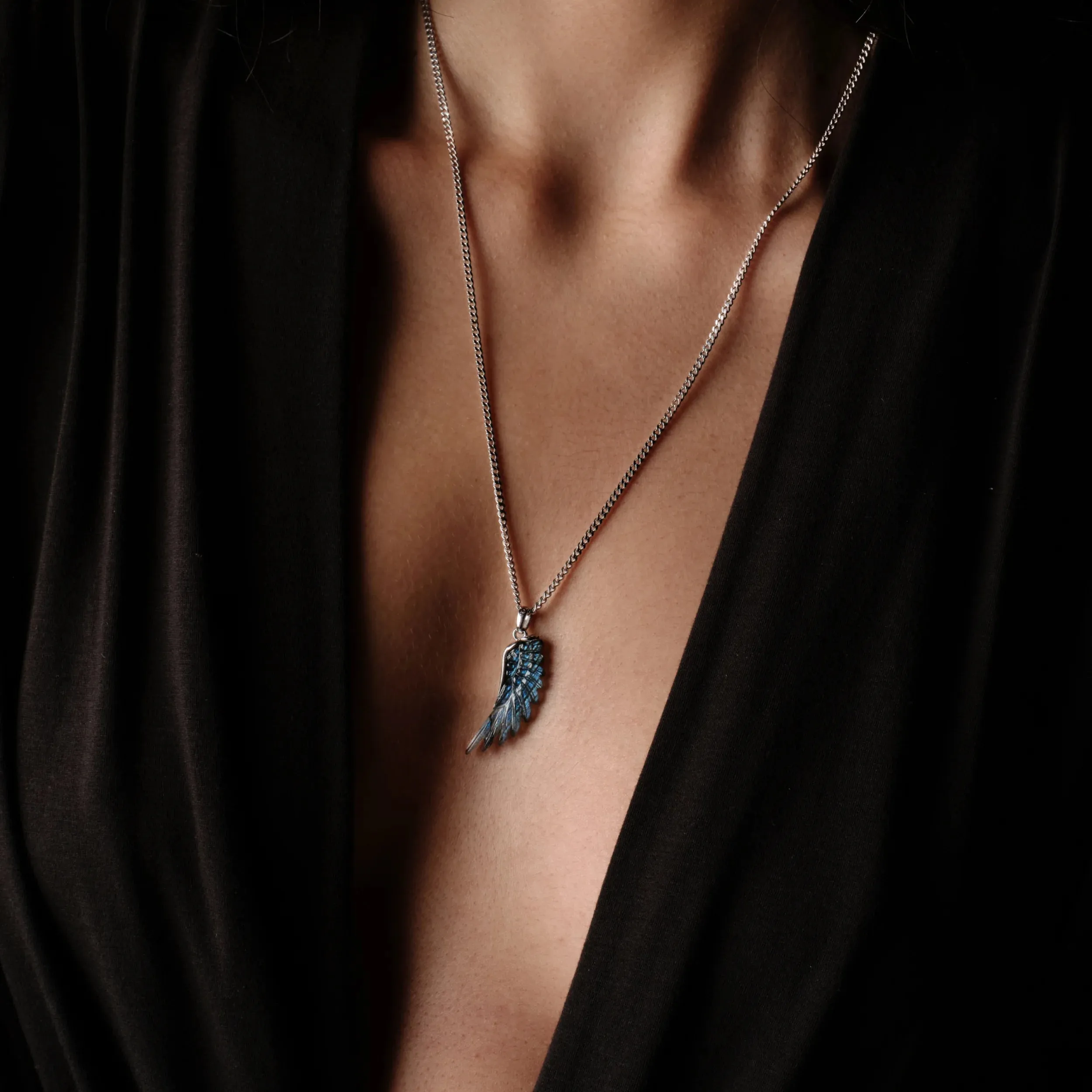 Carved Gemstone Wing Amulet sold by Awe Inspired product image thumbnail 2