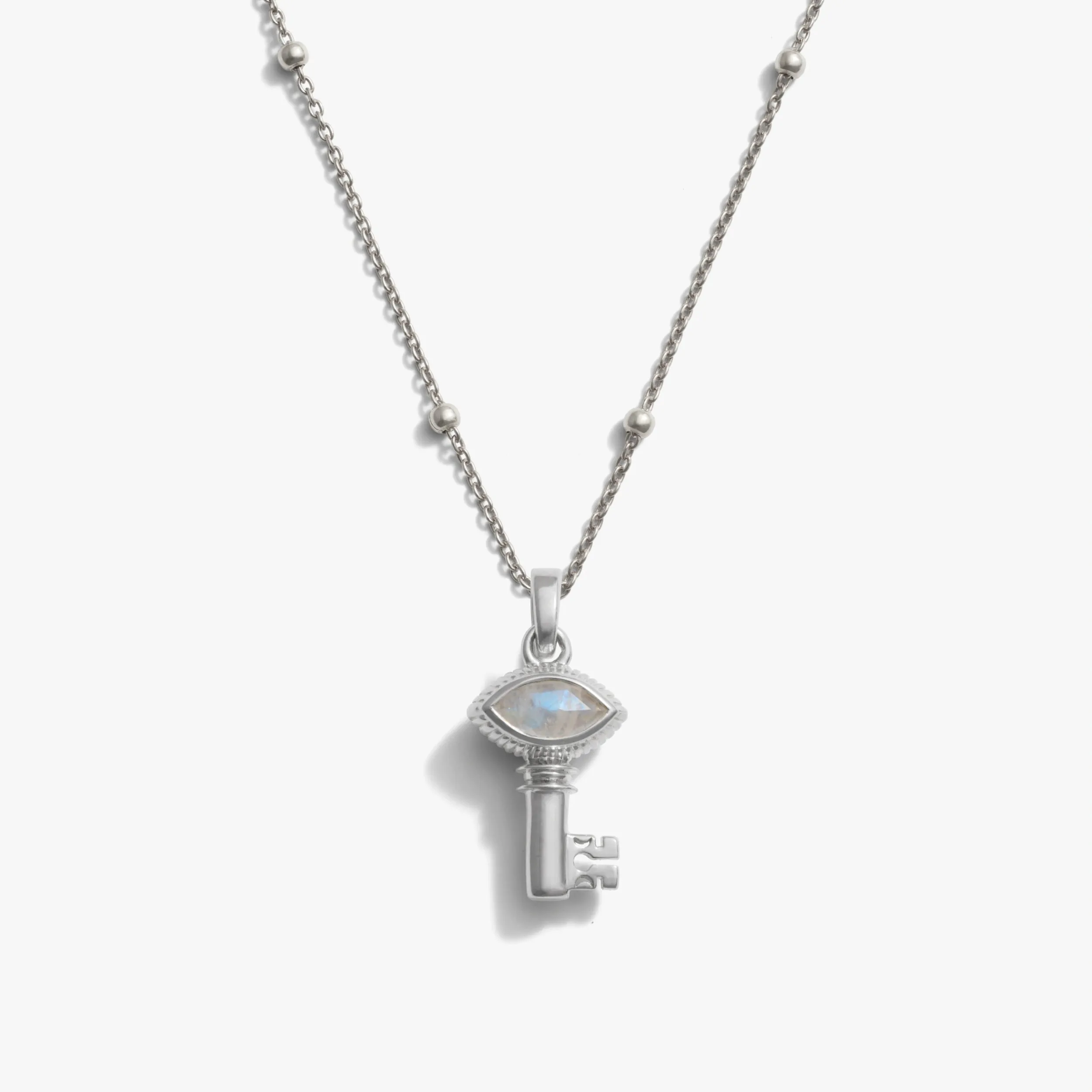 Mini Moonstone Key Necklace sold by Awe Inspired product image thumbnail 4