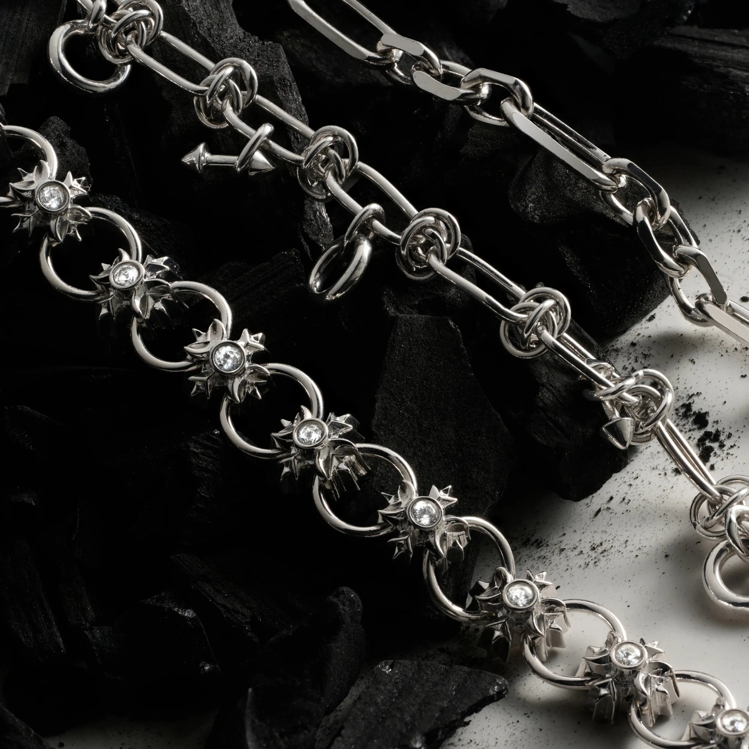 Knot Chain Long Collector Necklace sold by Awe Inspired product image thumbnail 5