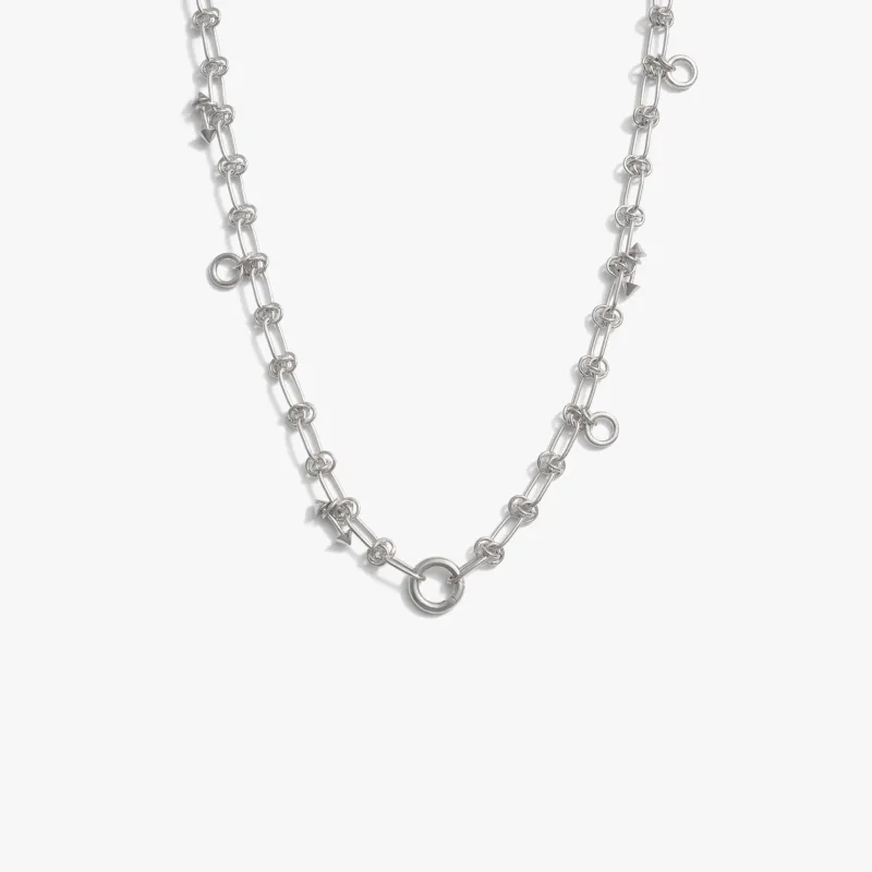 Knot Chain Long Collector Necklace sold by Awe Inspired