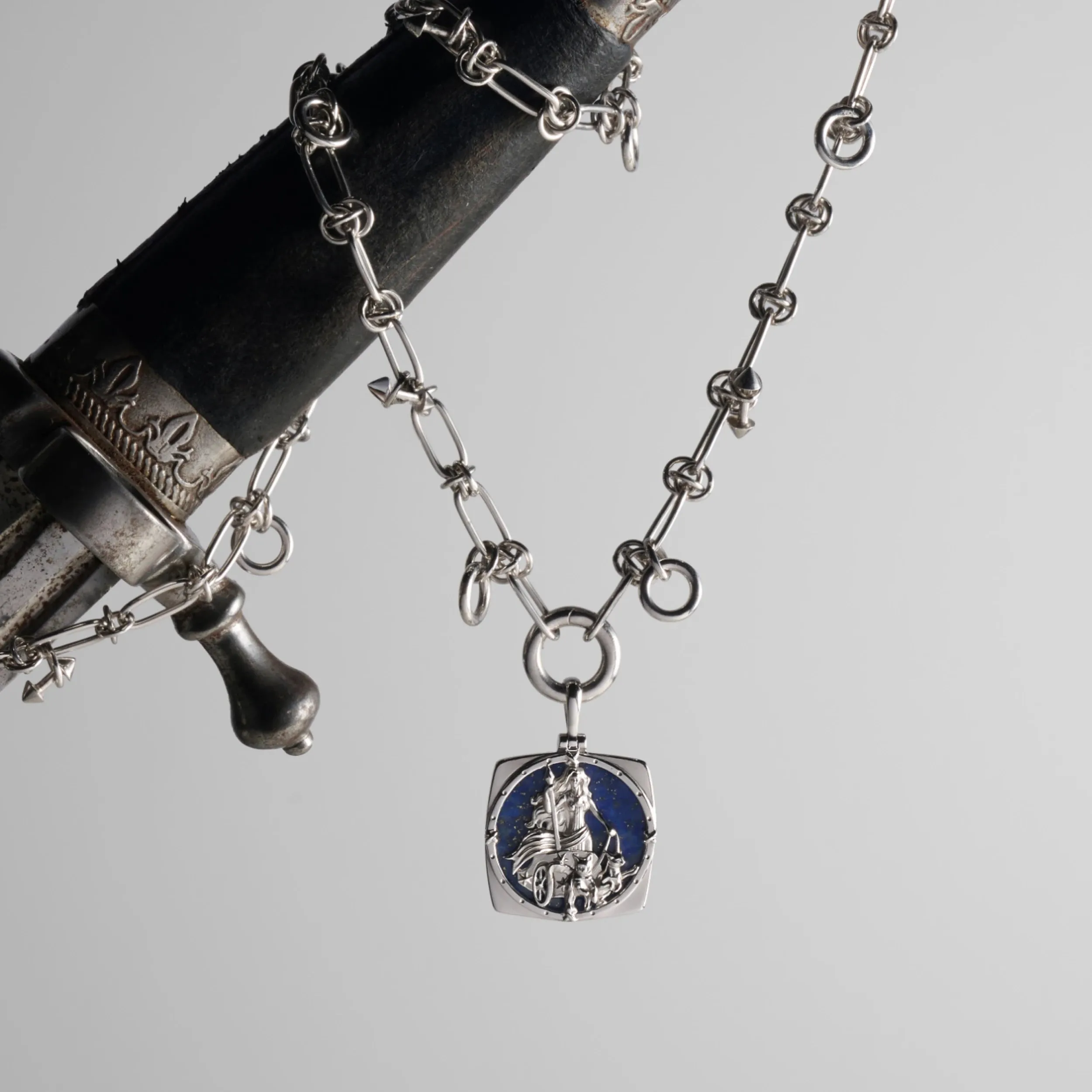 Knot Chain Long Collector Necklace sold by Awe Inspired product image thumbnail 4