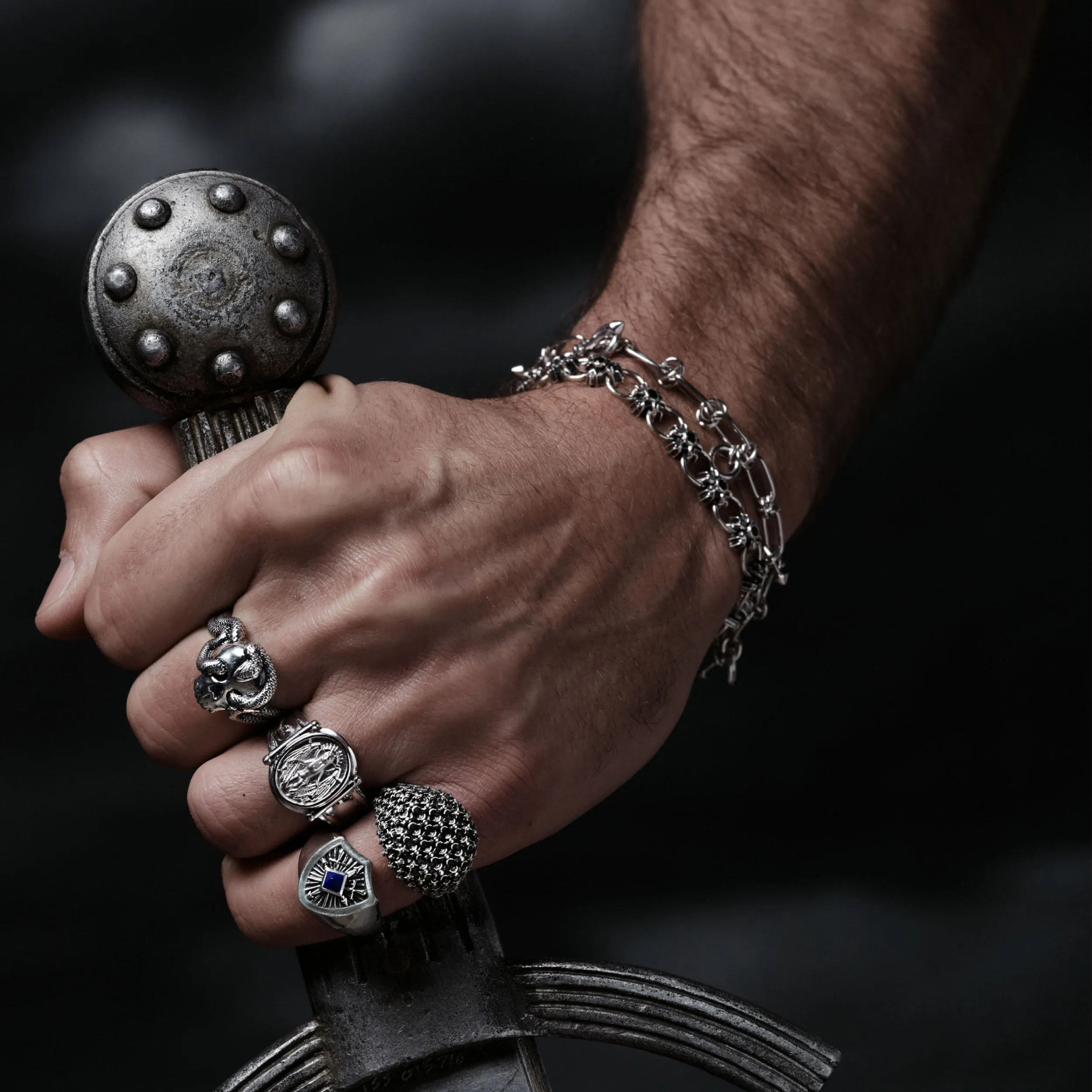 Triple Moon Crest Bracelet sold by Awe Inspired product image thumbnail 5