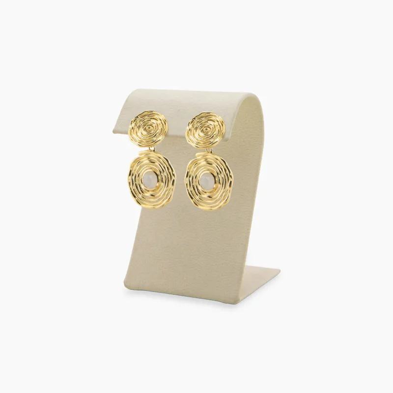 Archive Double Spiral Drop Earrings sold by Awe Inspired