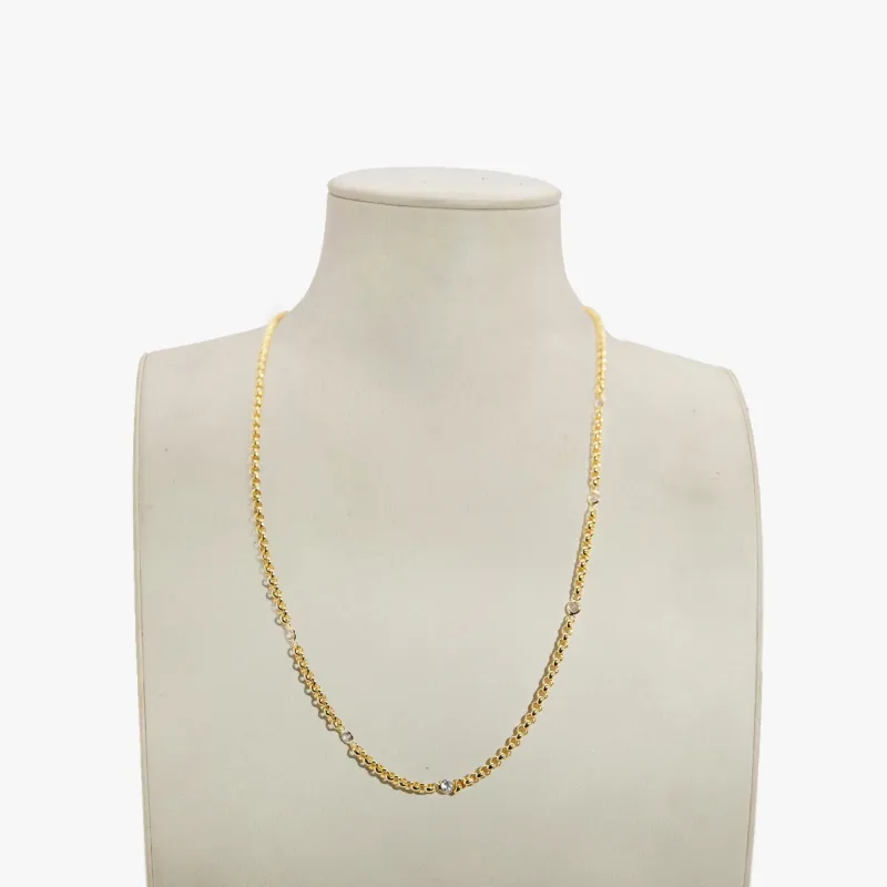 Archive Crystal Station Rolo Chain sold by Awe Inspired