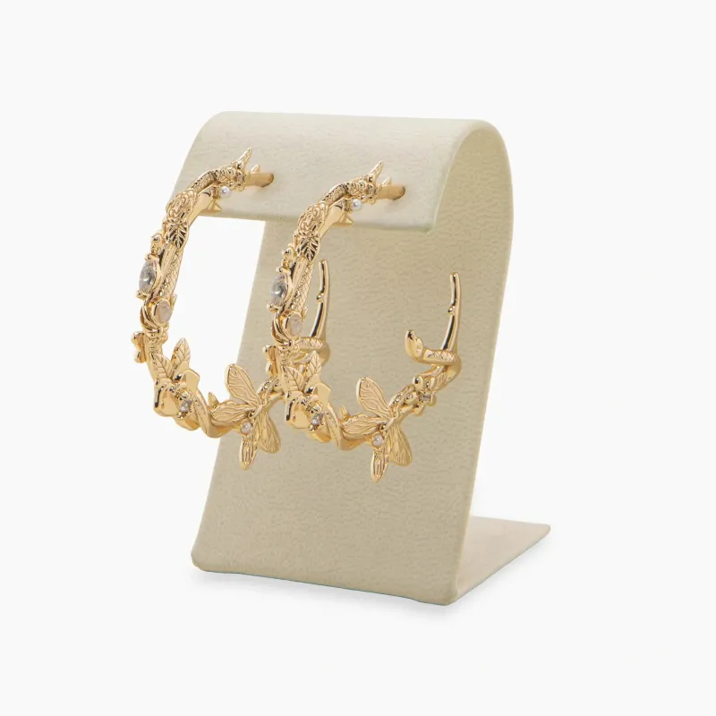 Archive Medium Secret Forest Hoops sold by Awe Inspired