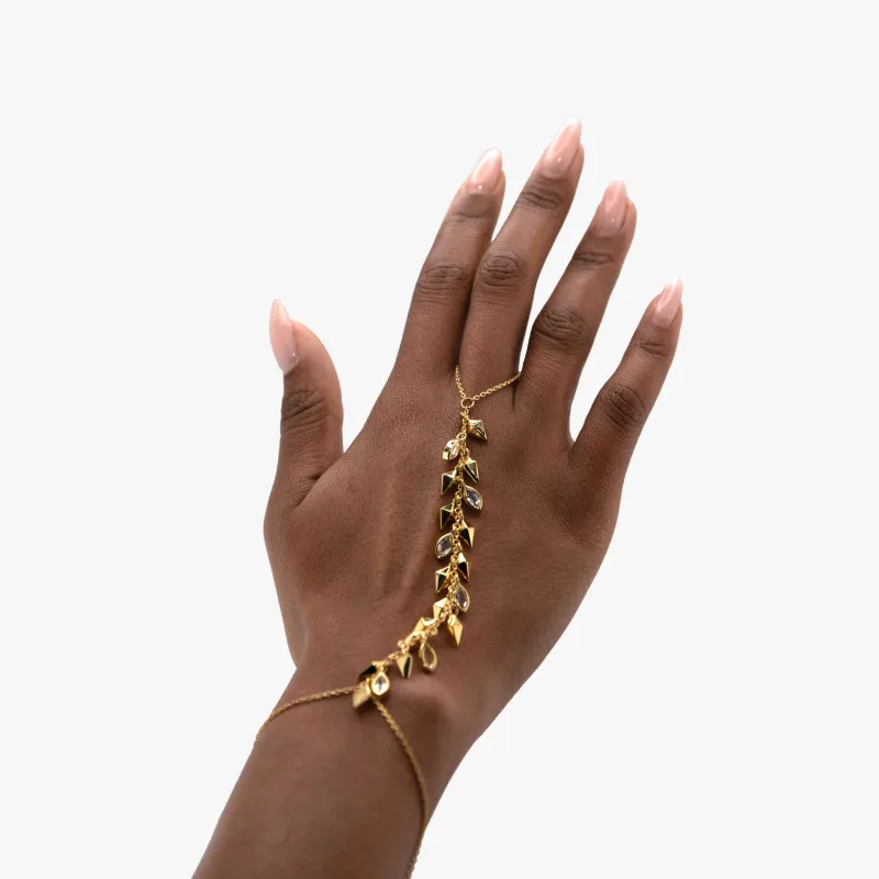 Archive Kite and Crystal Hand Chain sold by Awe Inspired