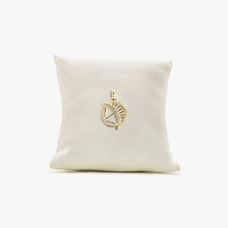 Archive Pave Bow & Arrow Amulet made by Awe Inspired