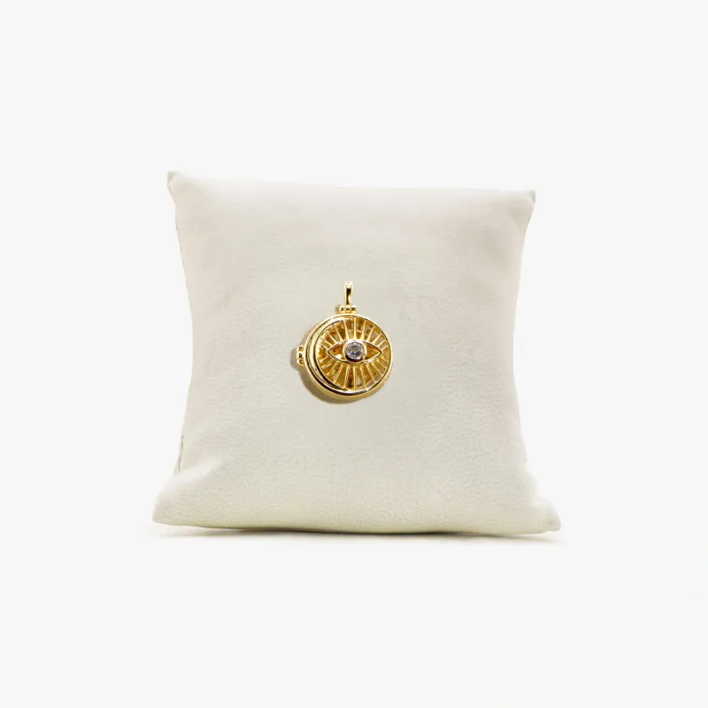 Archive Watchful Eye & Compass Locket made by Awe Inspired