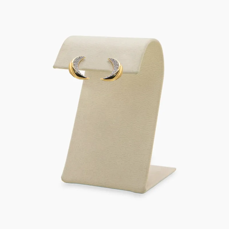 Archive Twisted Moon Studs sold by Awe Inspired