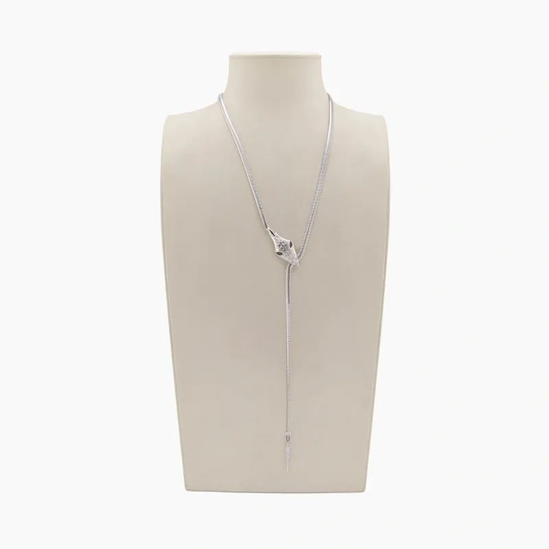 Archive Snake Lariat Necklace made by Awe Inspired