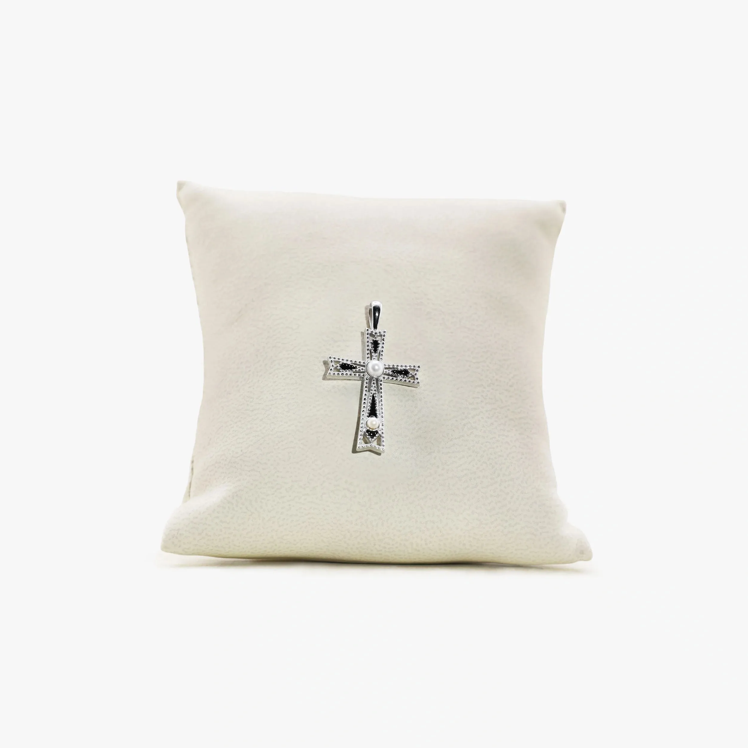 Archive Pearl & Pave Cross Amulet sold by Awe Inspired