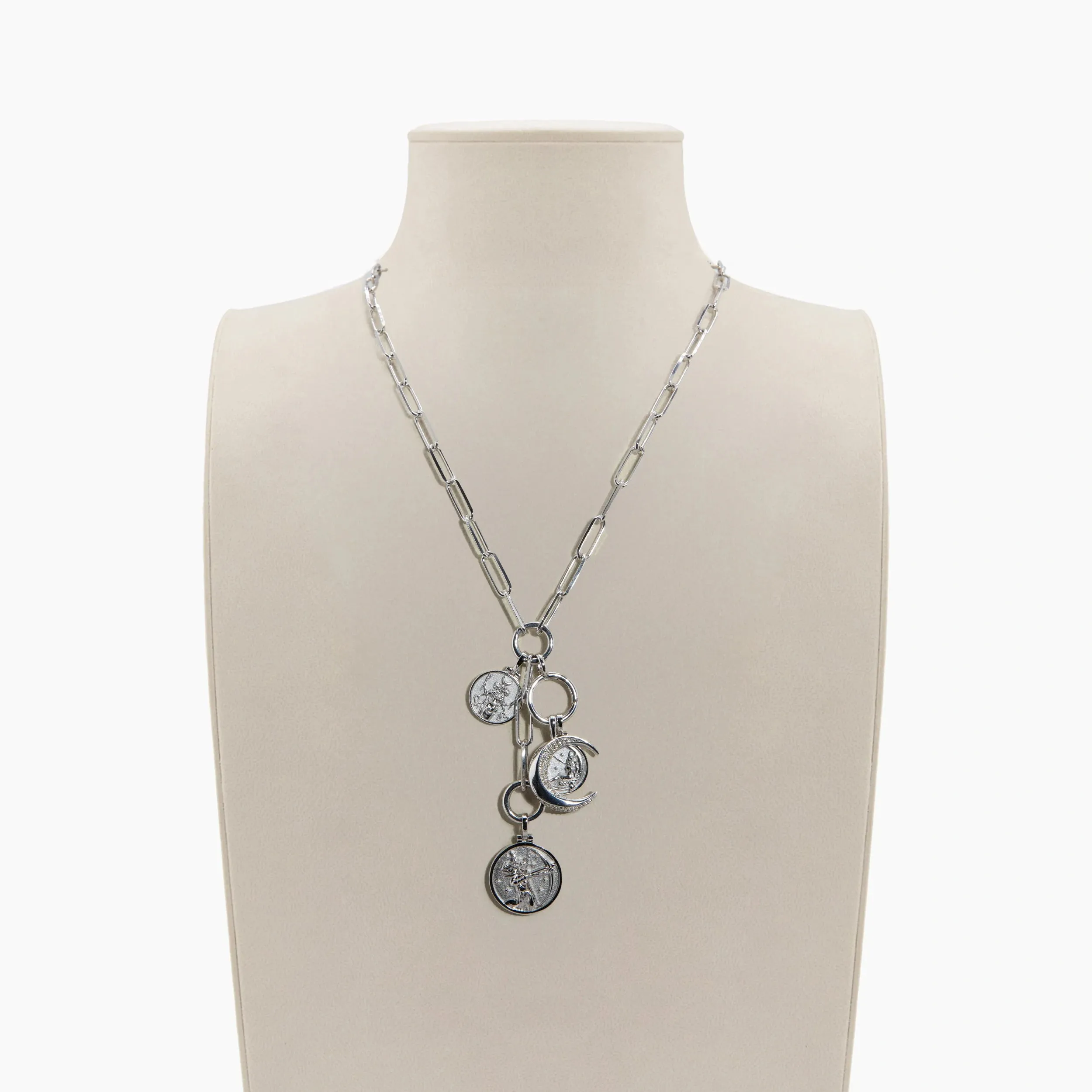 Archive Power Of The Moon Charm Lariat sold by Awe Inspired