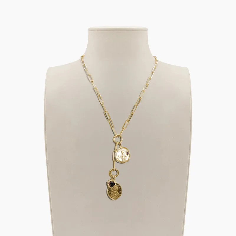 Archive Persephone & Hades Lovers Charm Lariat made by Awe Inspired