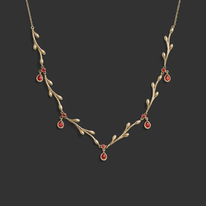 Ruby Vine Necklace made by Awe Inspired