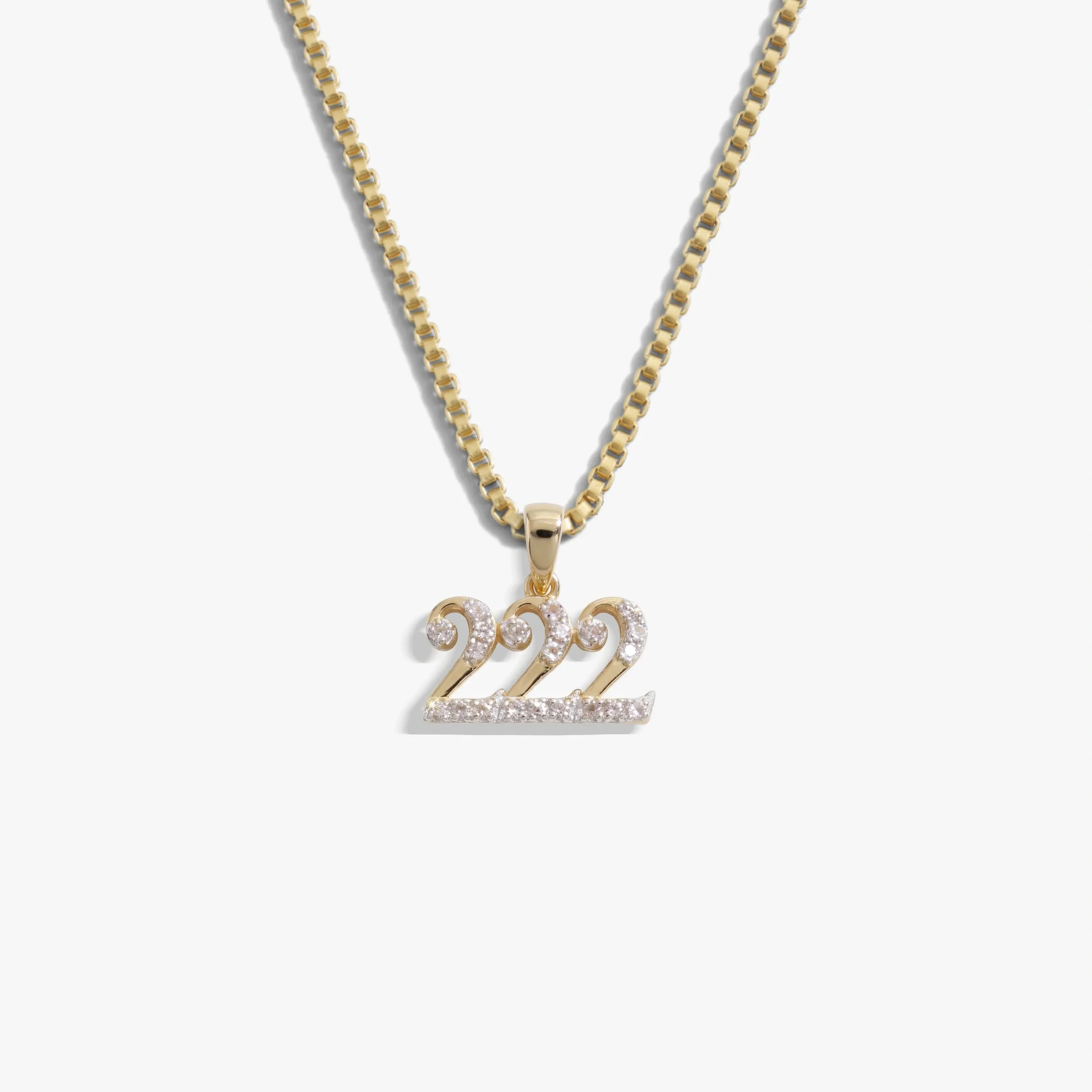Sapphire Angel Number Necklace sold by Awe Inspired product image thumbnail 4