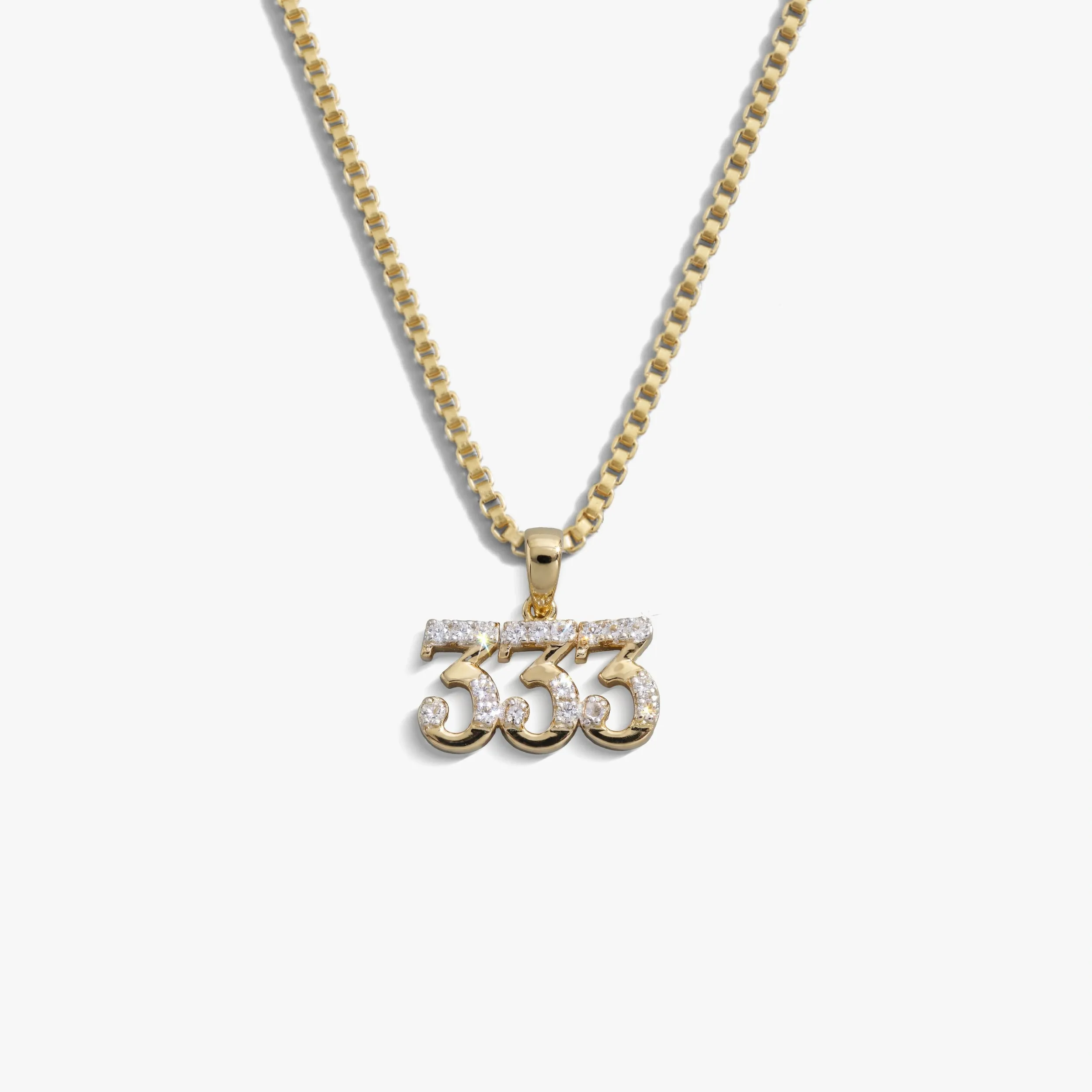 Sapphire Angel Number Necklace sold by Awe Inspired product image thumbnail 5