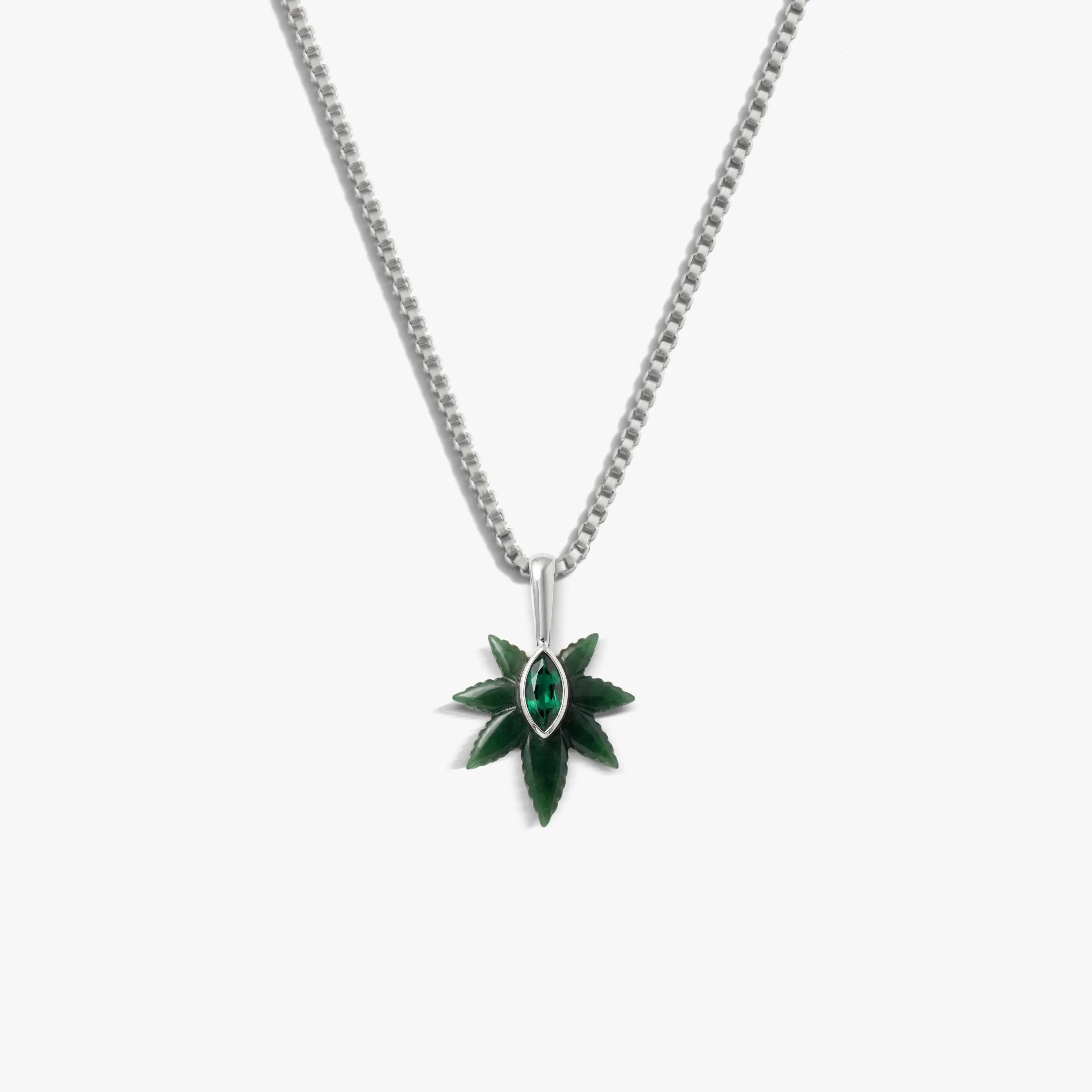 Jade & Emerald Plant Wisdom Necklace sold by Awe Inspired product image thumbnail 3