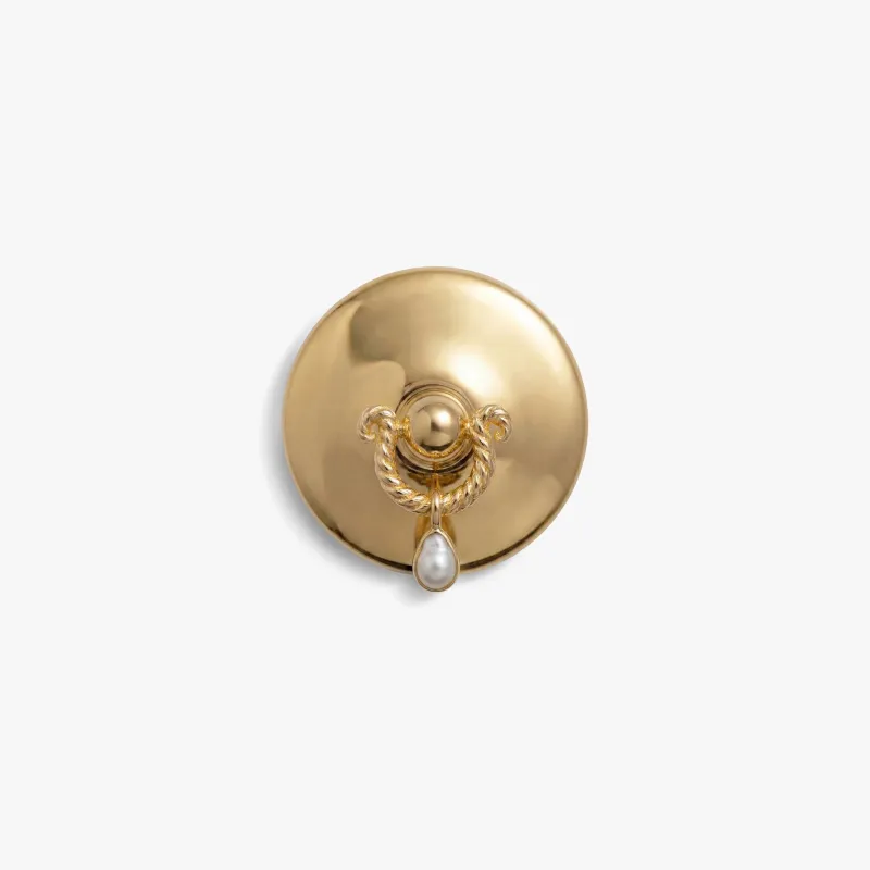 Pierced Pearl Brooch made by Awe Inspired