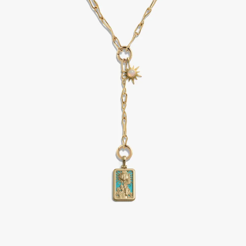 The Sun Tarot Lariat made by Awe Inspired