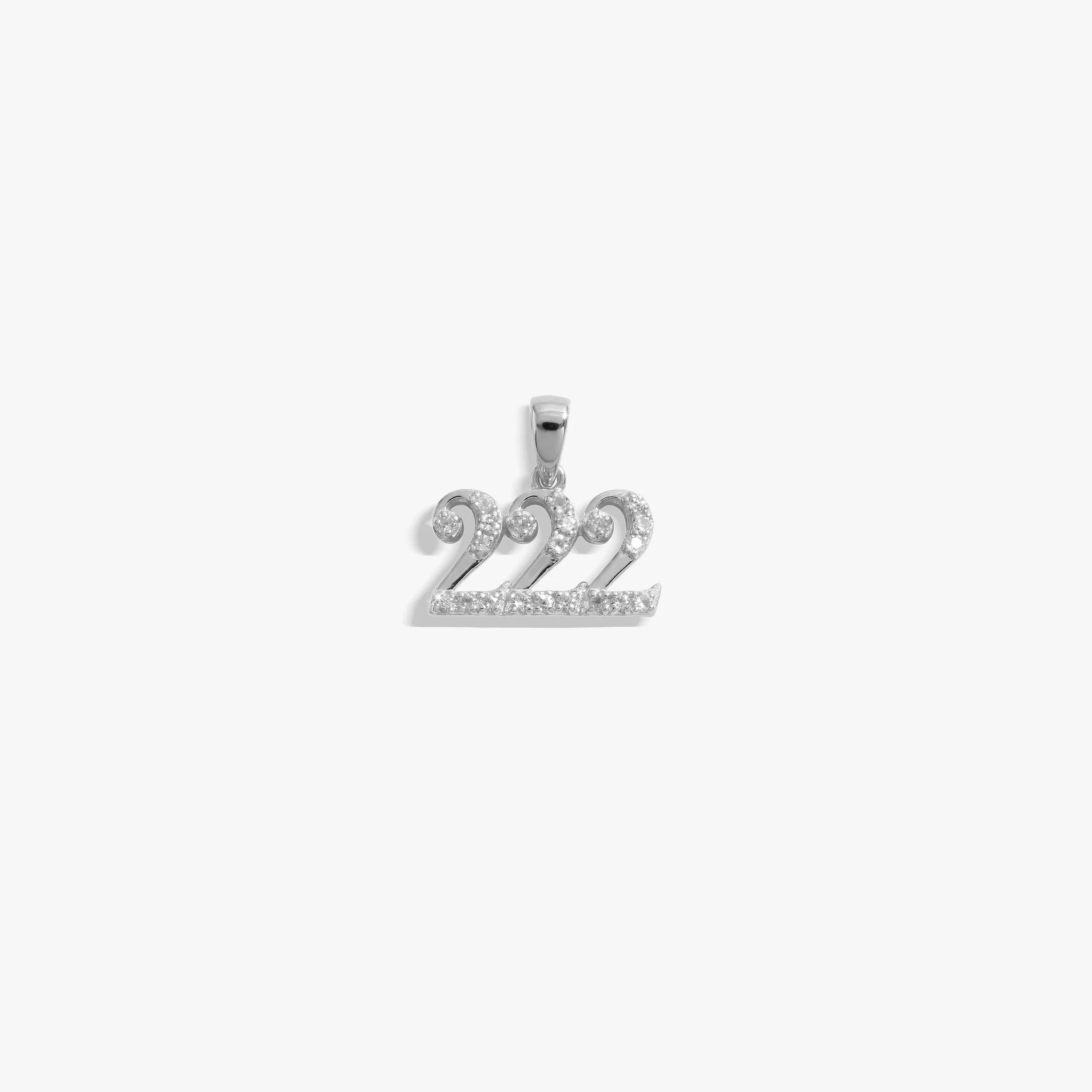 222 Sapphire Angel Number Charm sold by Awe Inspired product image thumbnail 4