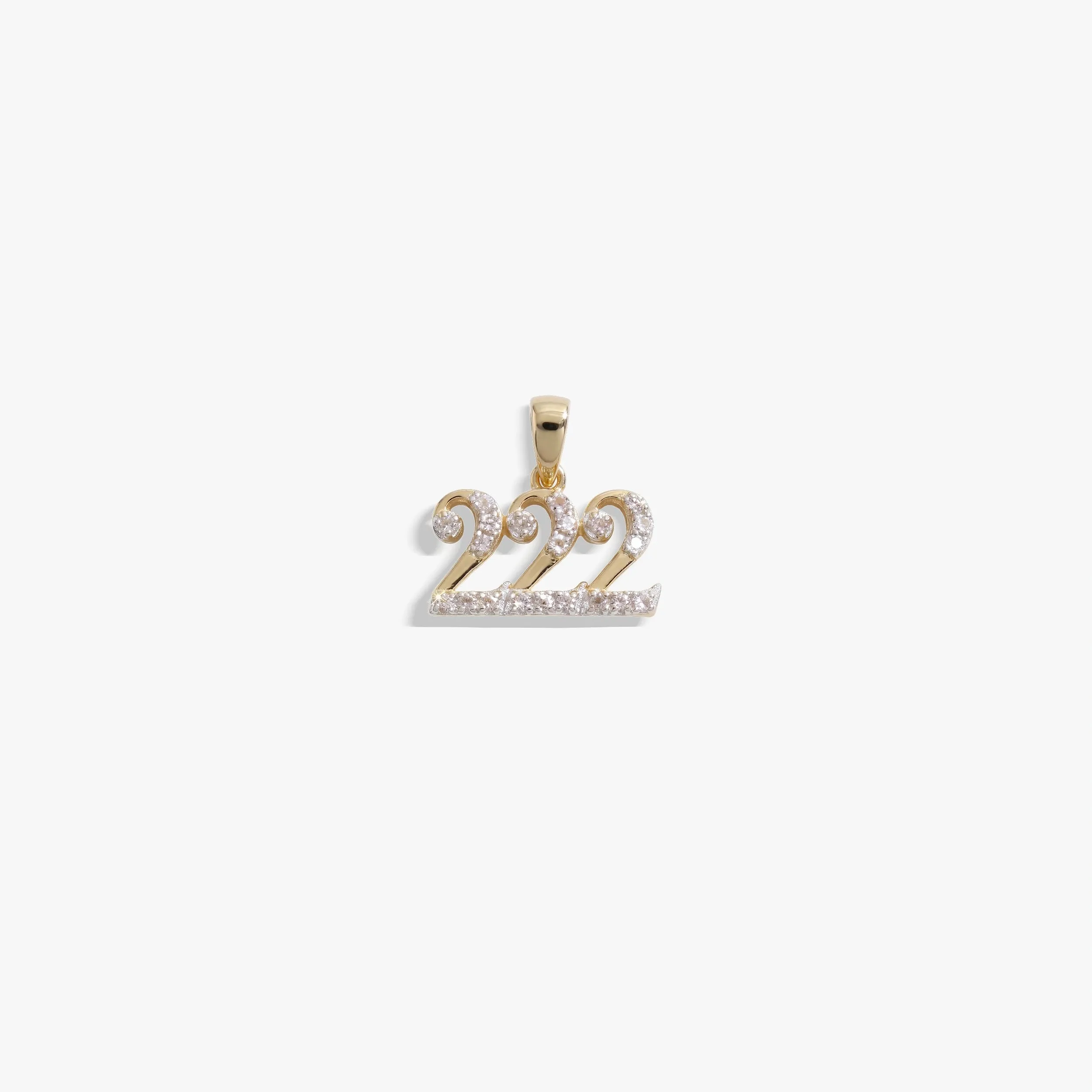 222 Sapphire Angel Number Charm sold by Awe Inspired product image thumbnail 3