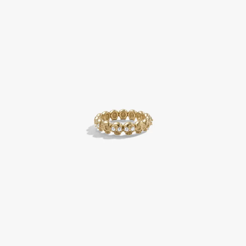 Gemstone Skull Band made by Awe Inspired