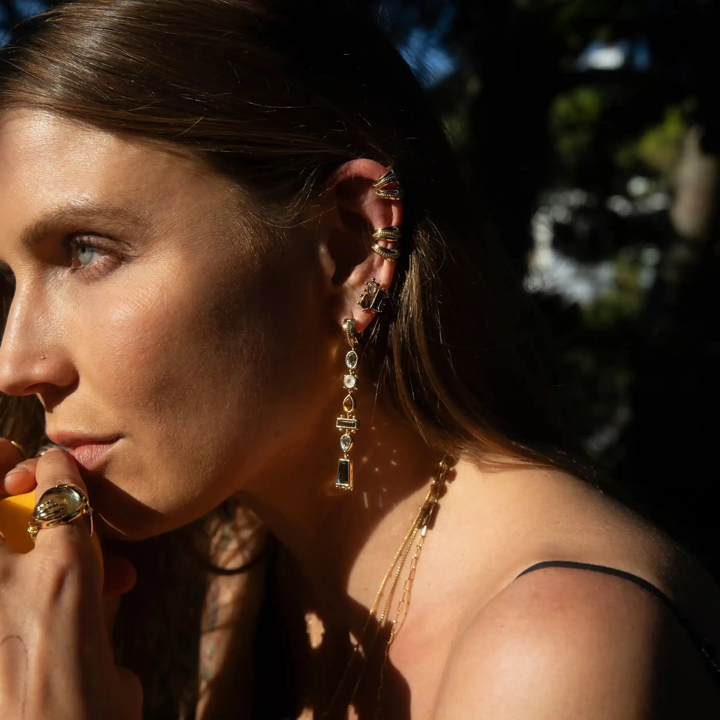 Earth Goddess Talisman Drop Earrings sold by Awe Inspired product image thumbnail 3