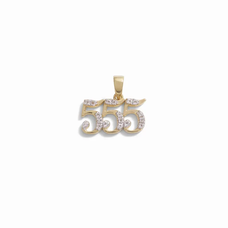 555 Angel Number Amulet sold by Awe Inspired