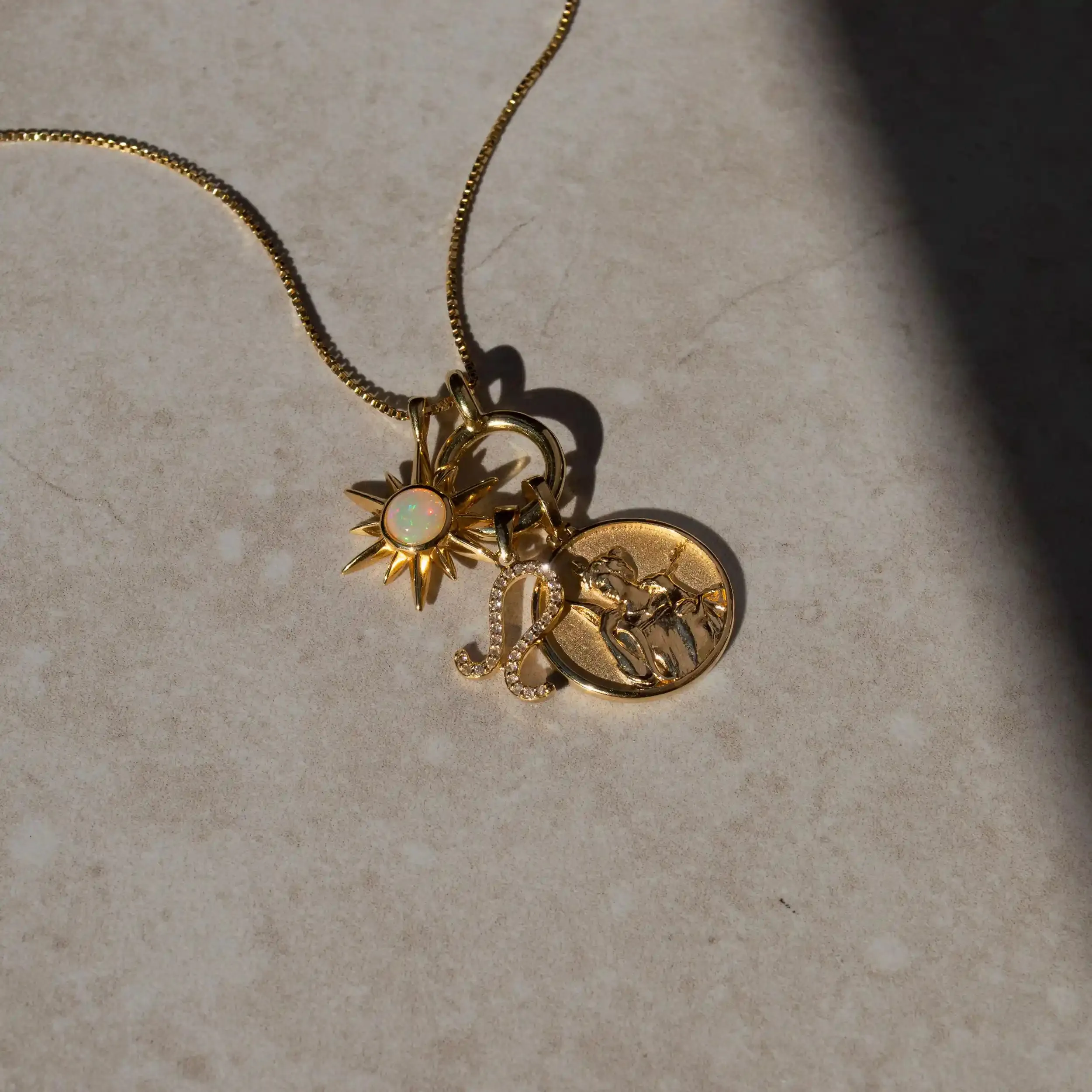 Zodiac Gemstone Necklace sold by Awe Inspired product image thumbnail 4