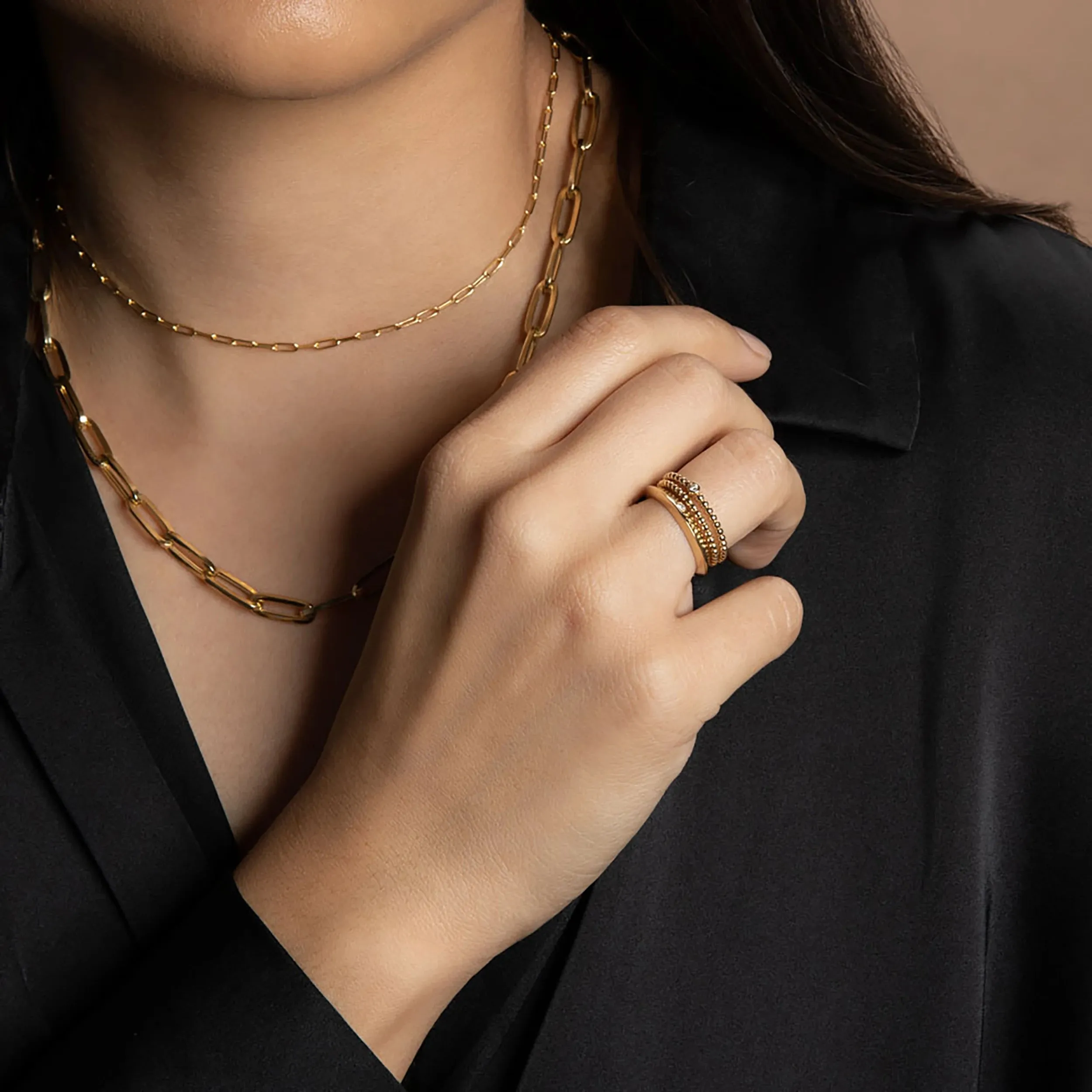 Diamond Wide Flat Ring sold by Awe Inspired product image thumbnail 2