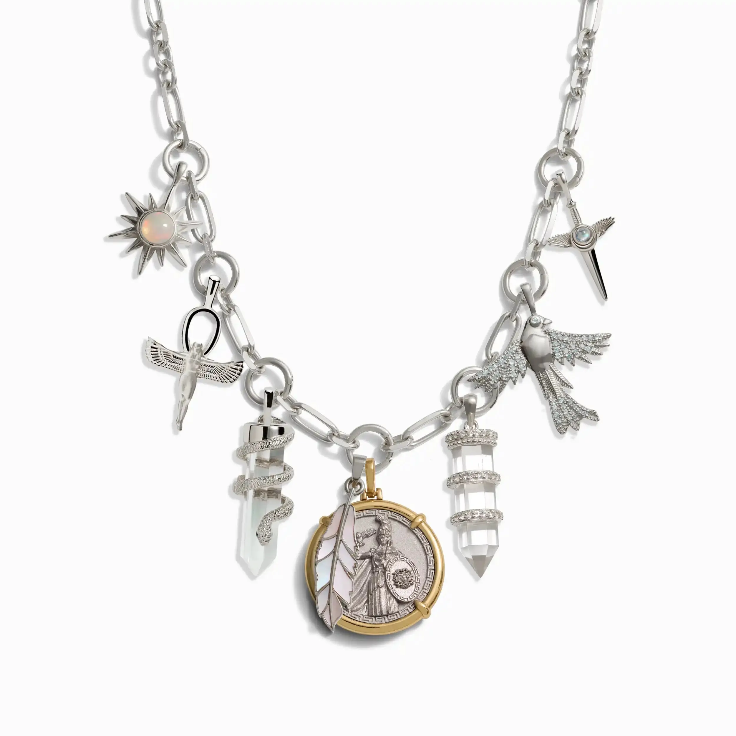 Athena Statement Charm Necklace sold by Awe Inspired product image thumbnail 5