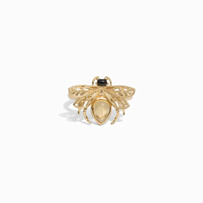 Citrine Bee Ring sold by Awe Inspired