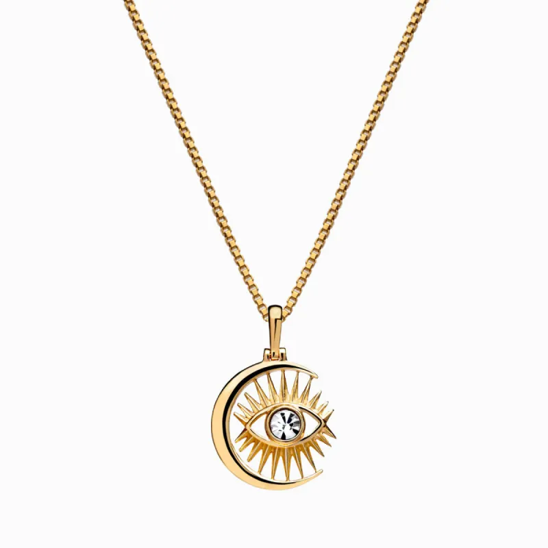 Watchful Moon Eye Necklace sold by Awe Inspired