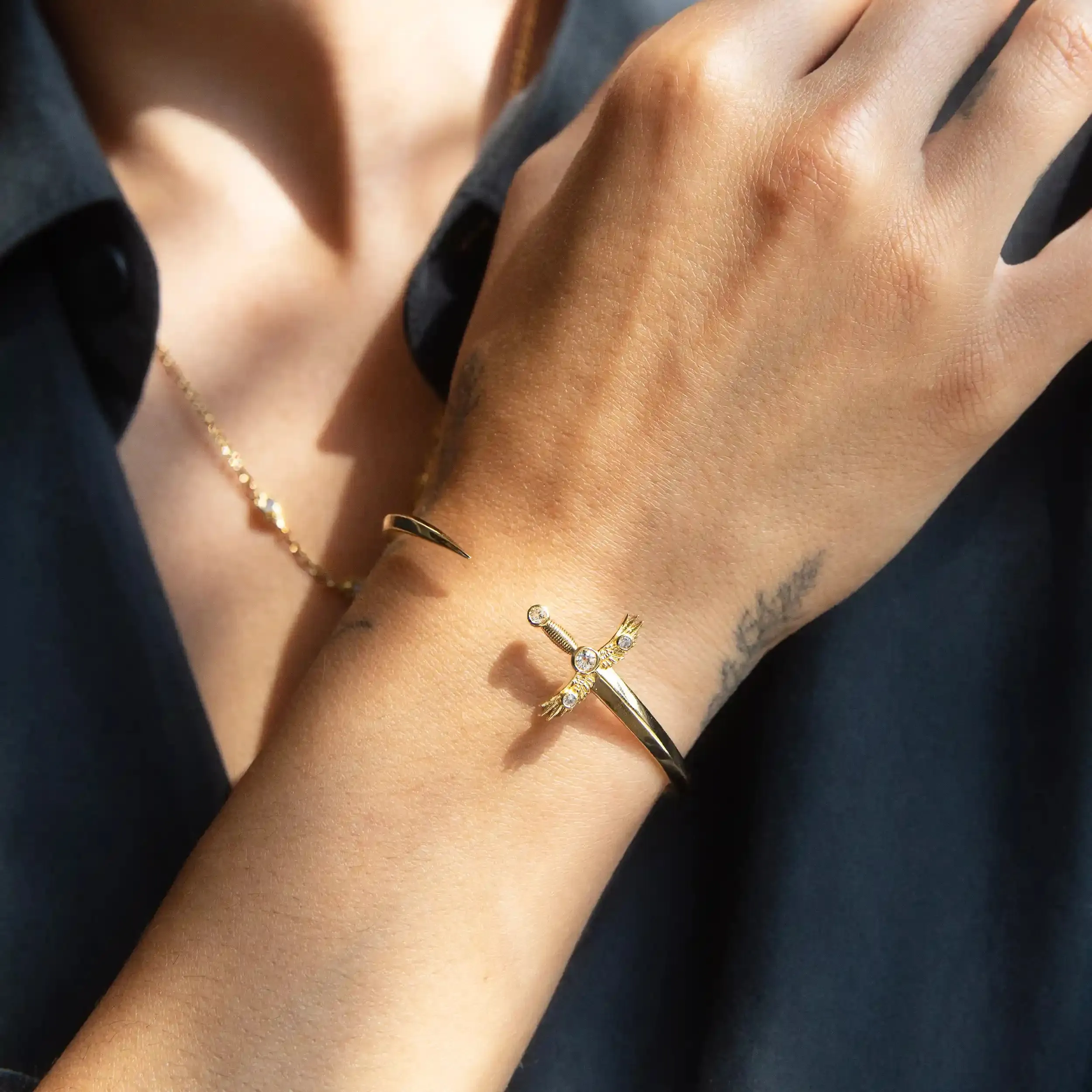 Winged Sword Cuff sold by Awe Inspired product image thumbnail 2