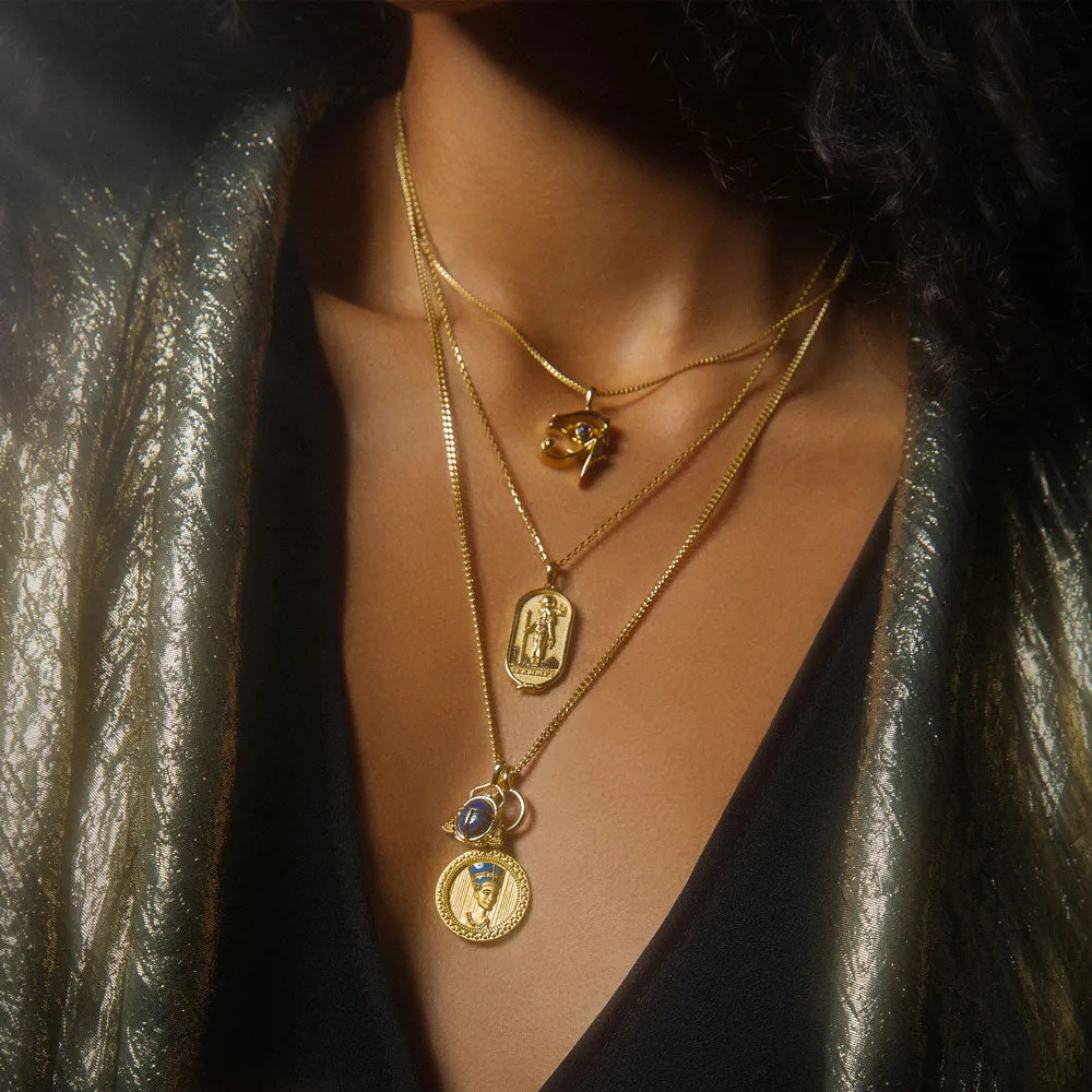 Lapis Lazuli Scarab Necklace sold by Awe Inspired product image thumbnail 4