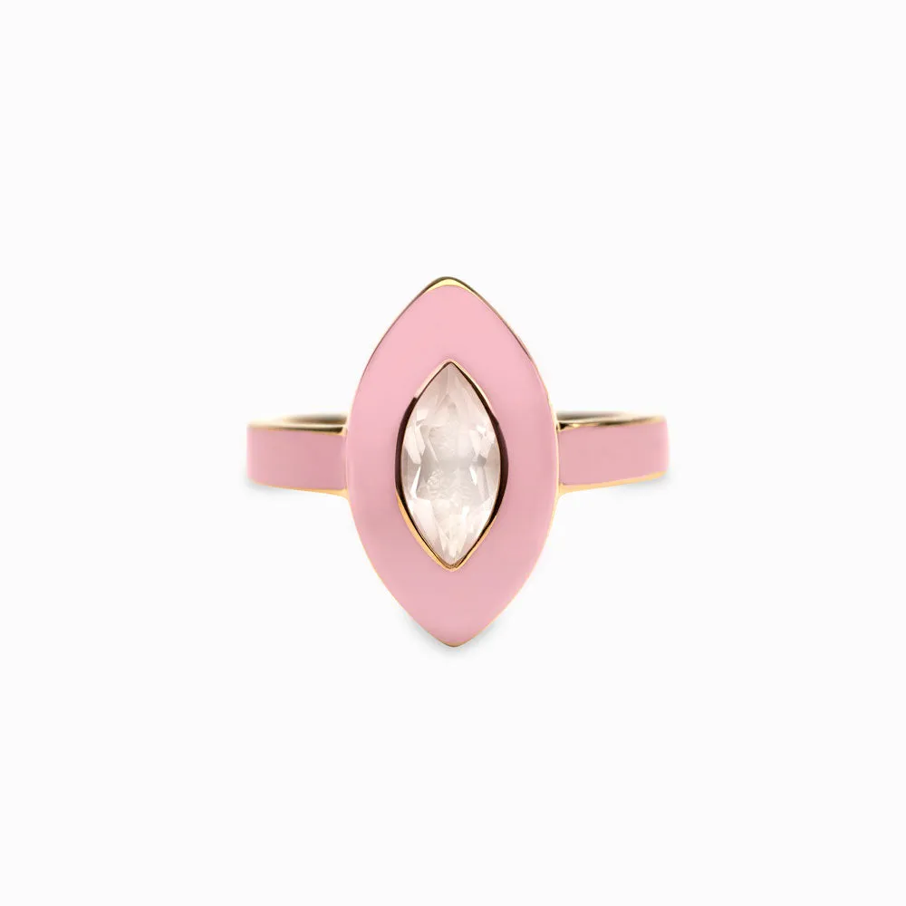 Blush Quartz Aura Ring sold by Awe Inspired product image thumbnail 4