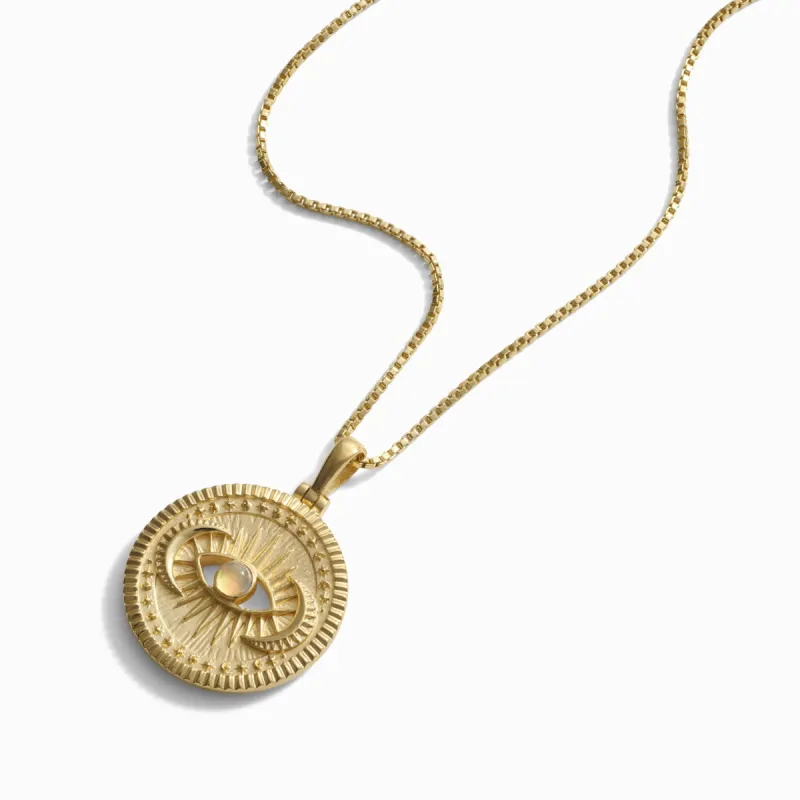 Cosmic Eye Coin Necklace sold by Awe Inspired