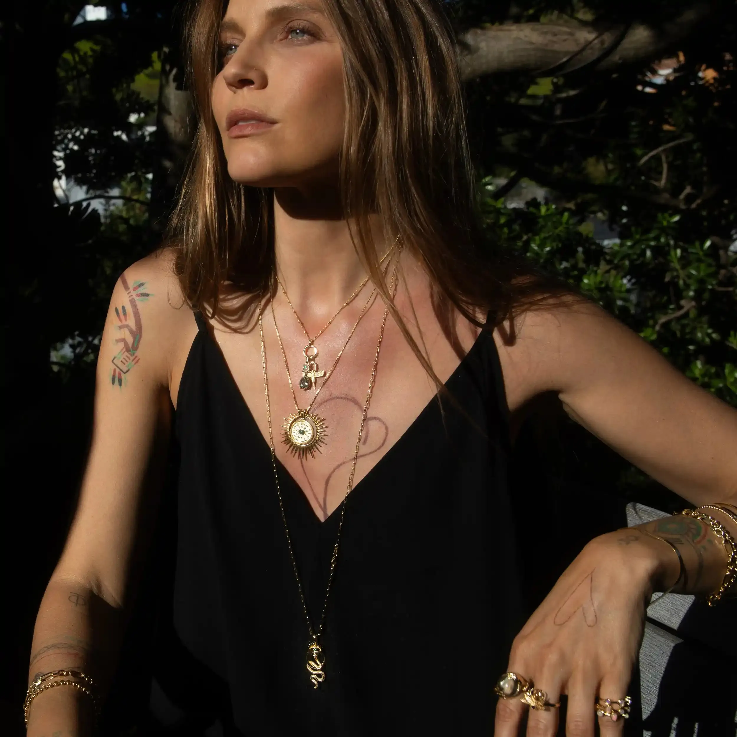 Gemstone Talisman Necklace sold by Awe Inspired product image thumbnail 4