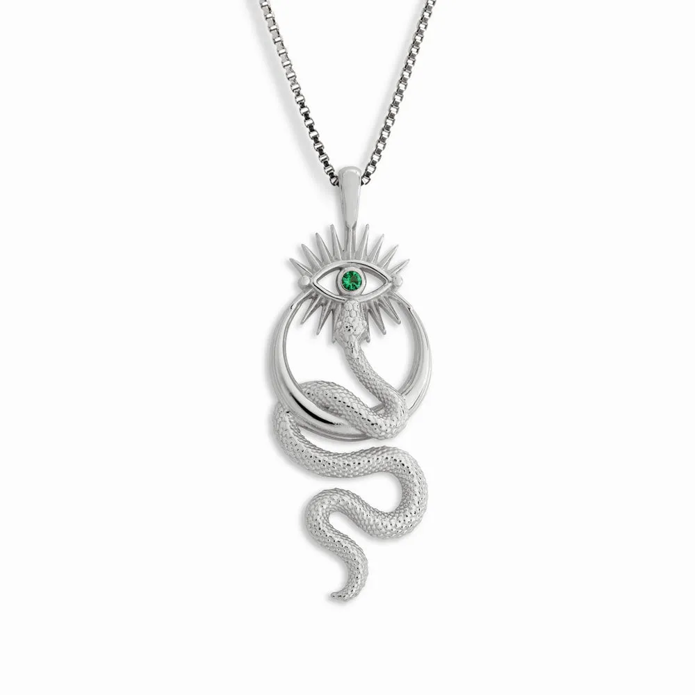 Crescent Snake Eye Necklace sold by Awe Inspired product image thumbnail 5