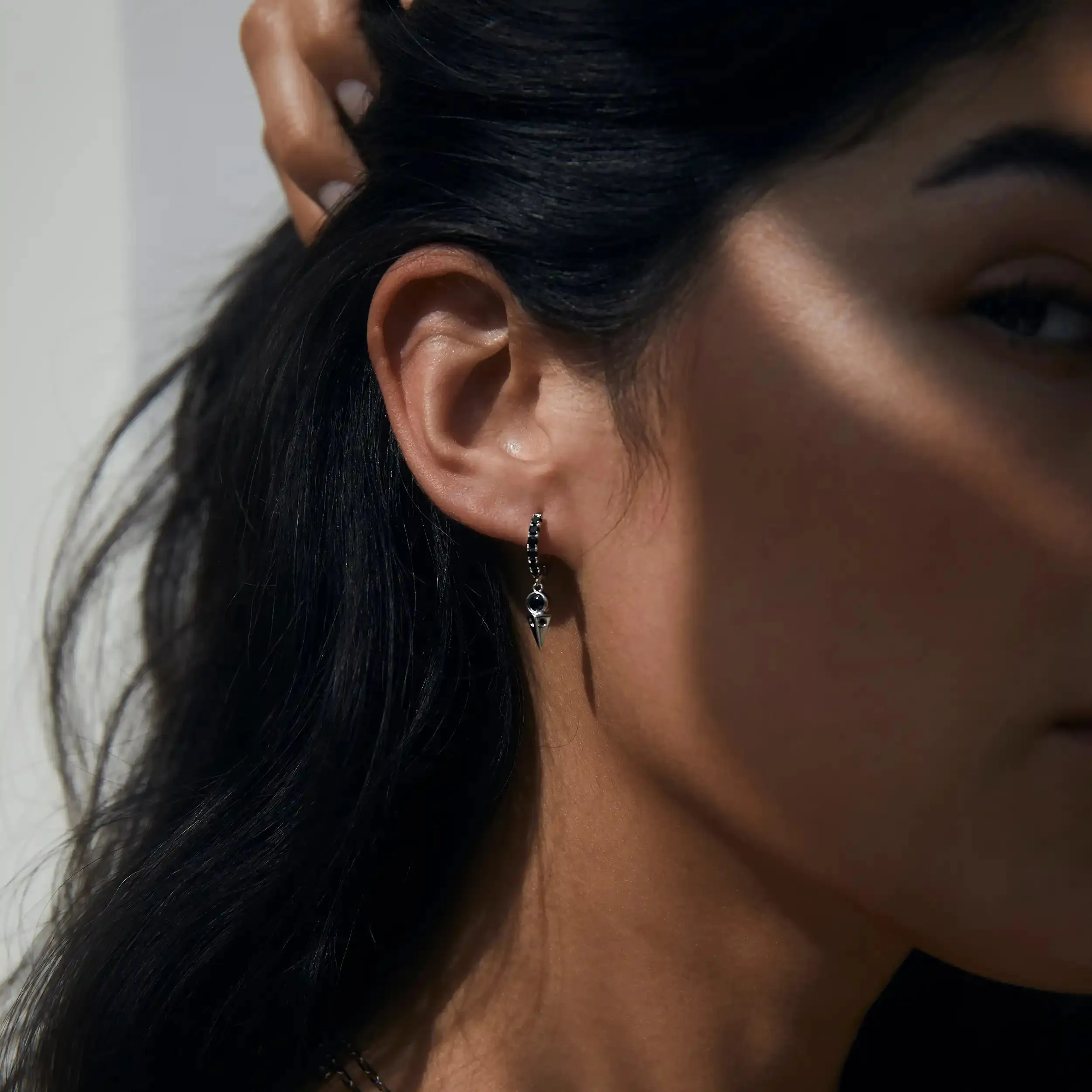 Black Spinel Spike Huggies sold by Awe Inspired product image thumbnail 2